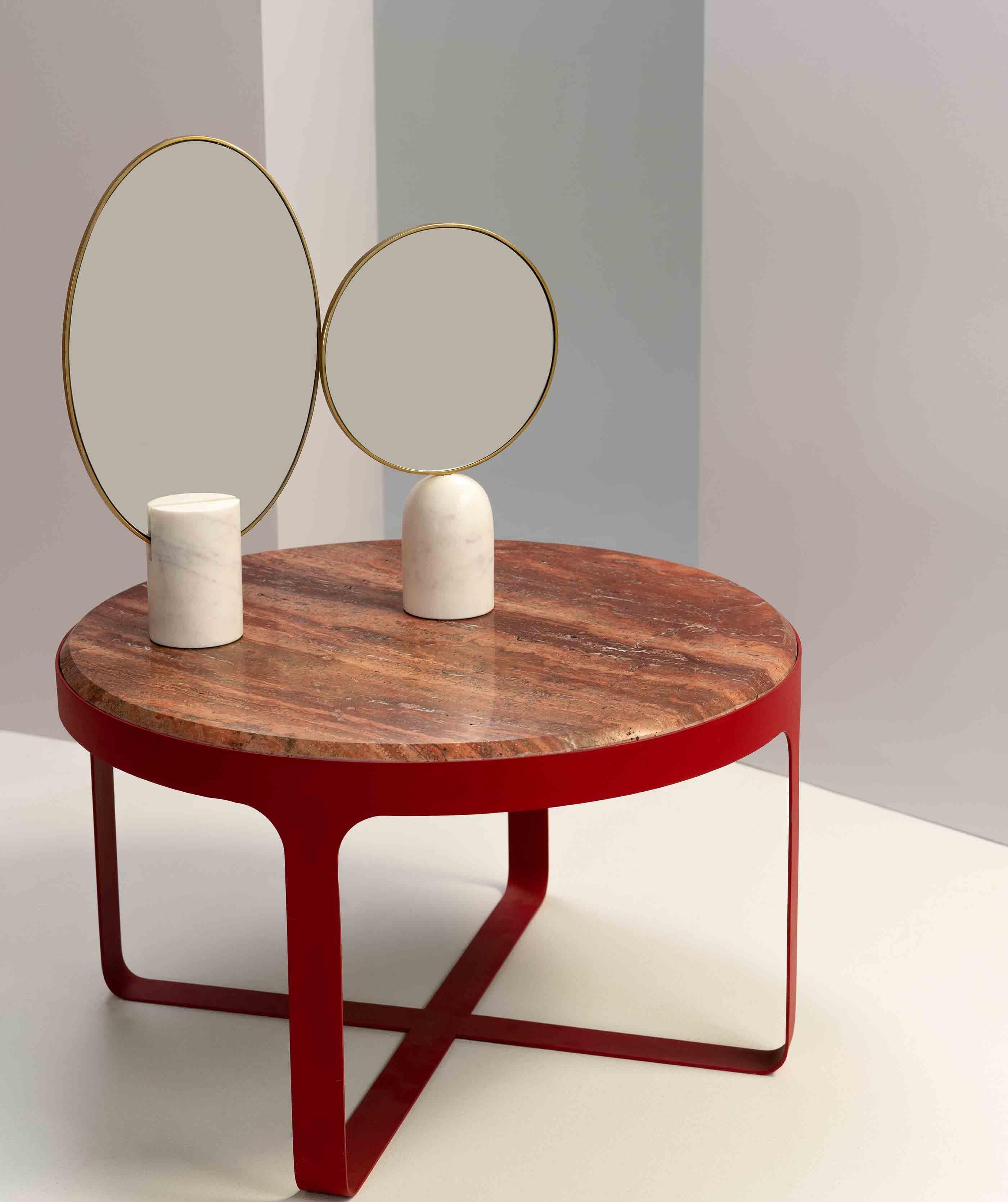 Lustro ROUND biały marmur Pols Potten Eye on Design