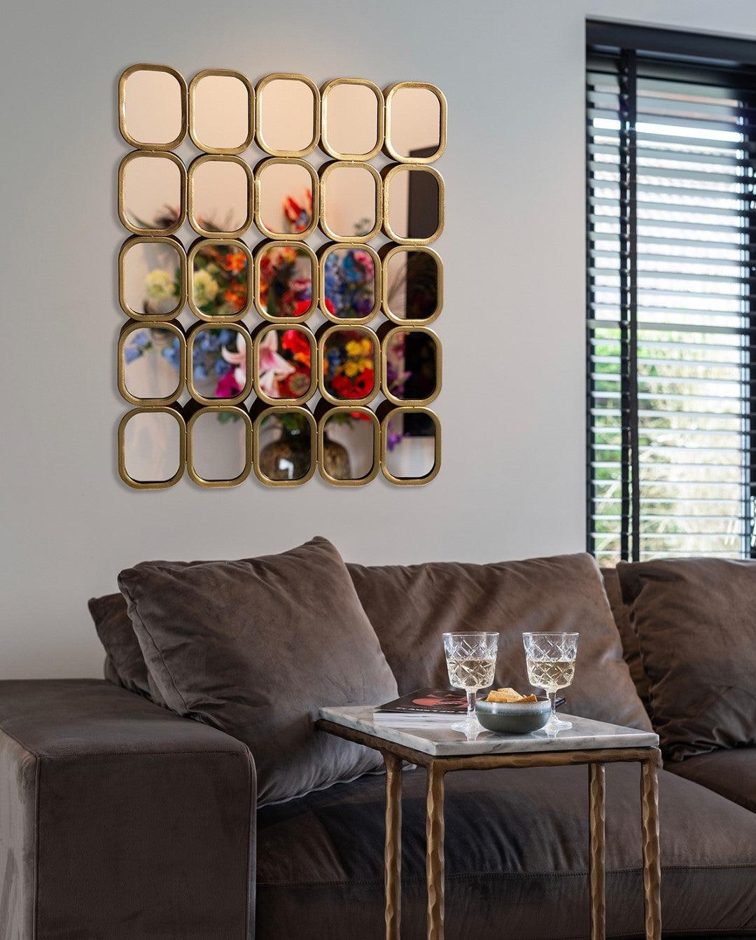 Lustro ścienne MARILA złoty Richmond Interiors Eye on Design
