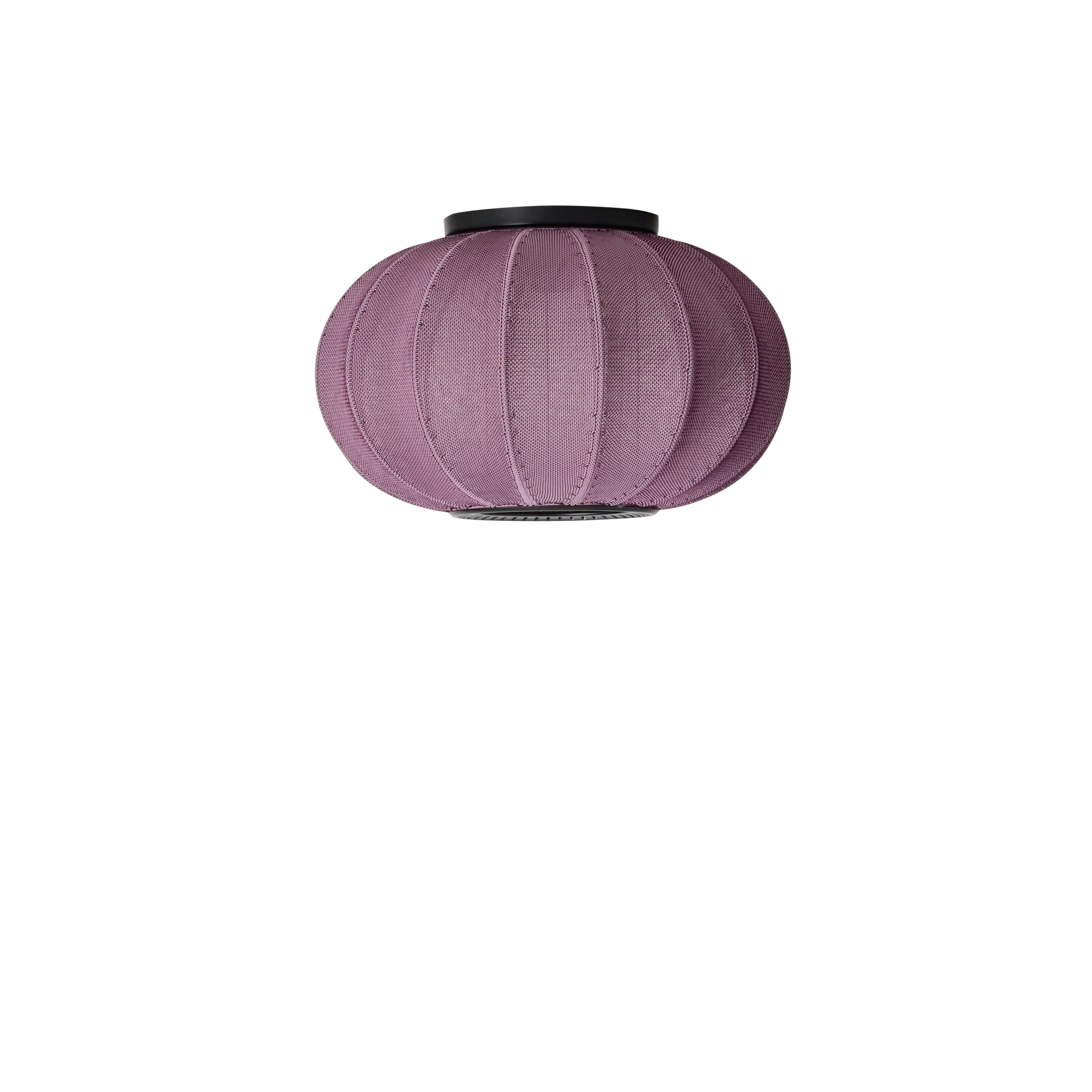 Ovale Burgunder-Deckenlampe von Strickwit.