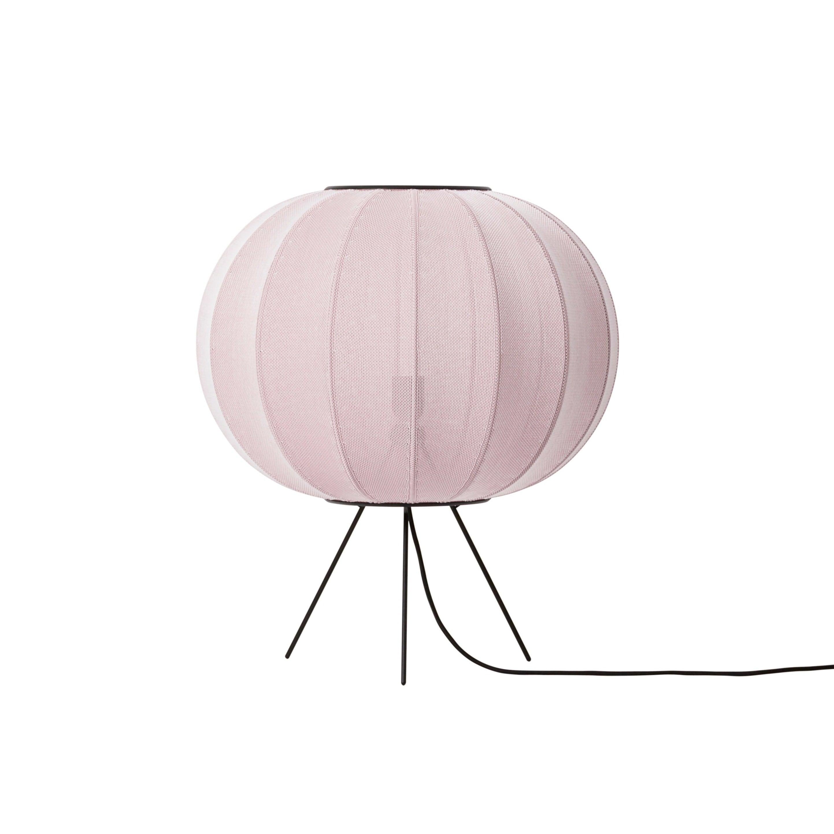 Stehlampe Dreibein niedrig KNIT-WIT hellrosa
