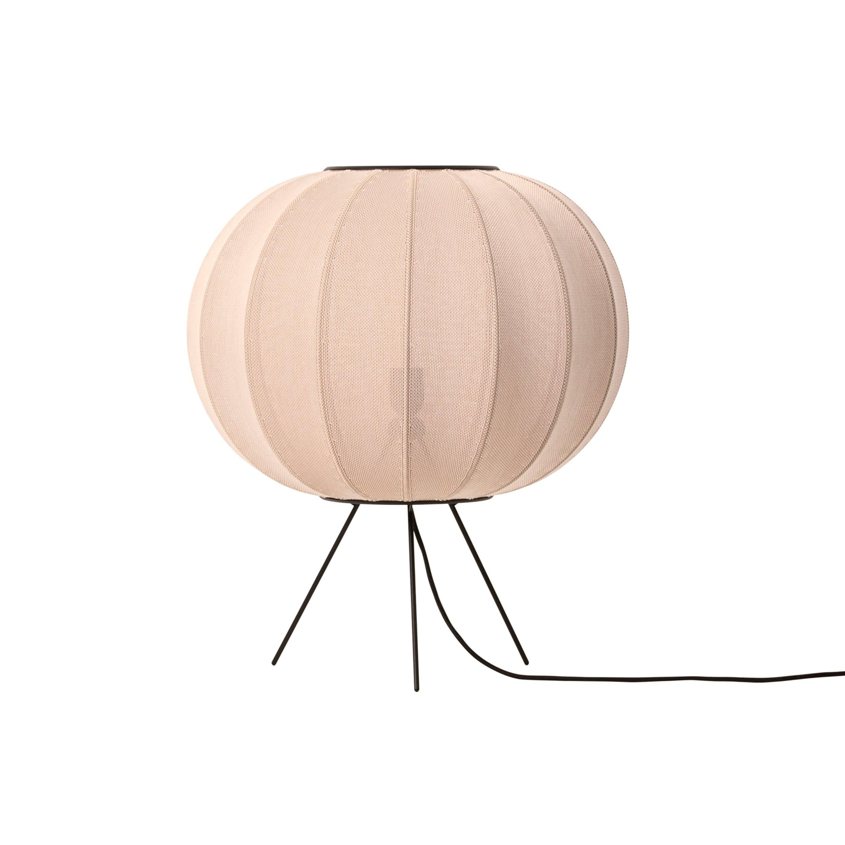 Stehlampe Dreibein niedrig KNIT-WIT sandfarben