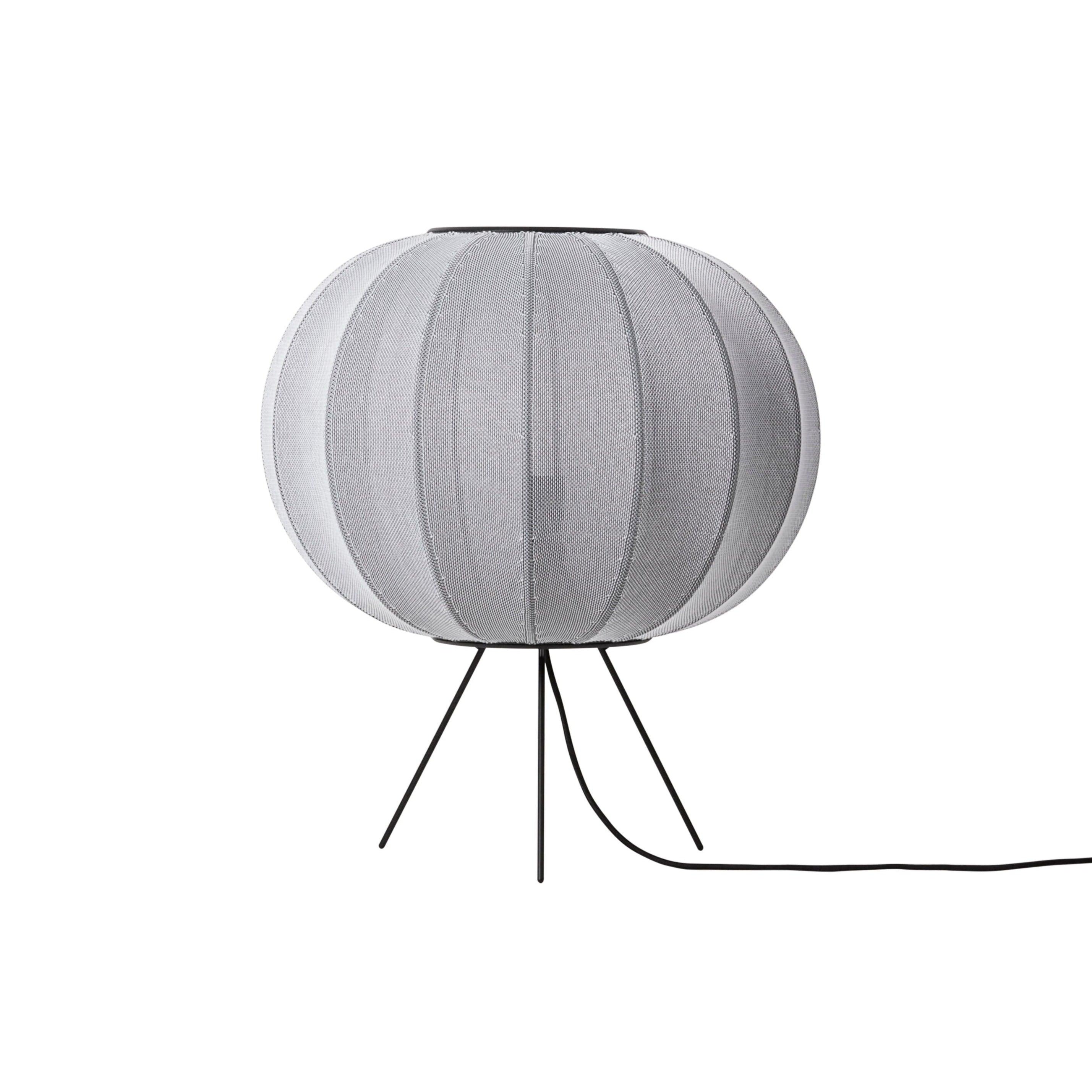Stehlampe Dreibein niedrig KNIT-WIT grau