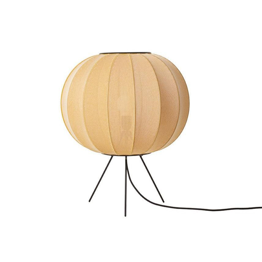 Stehlampe Dreibein niedrig KNIT-WIT gelb