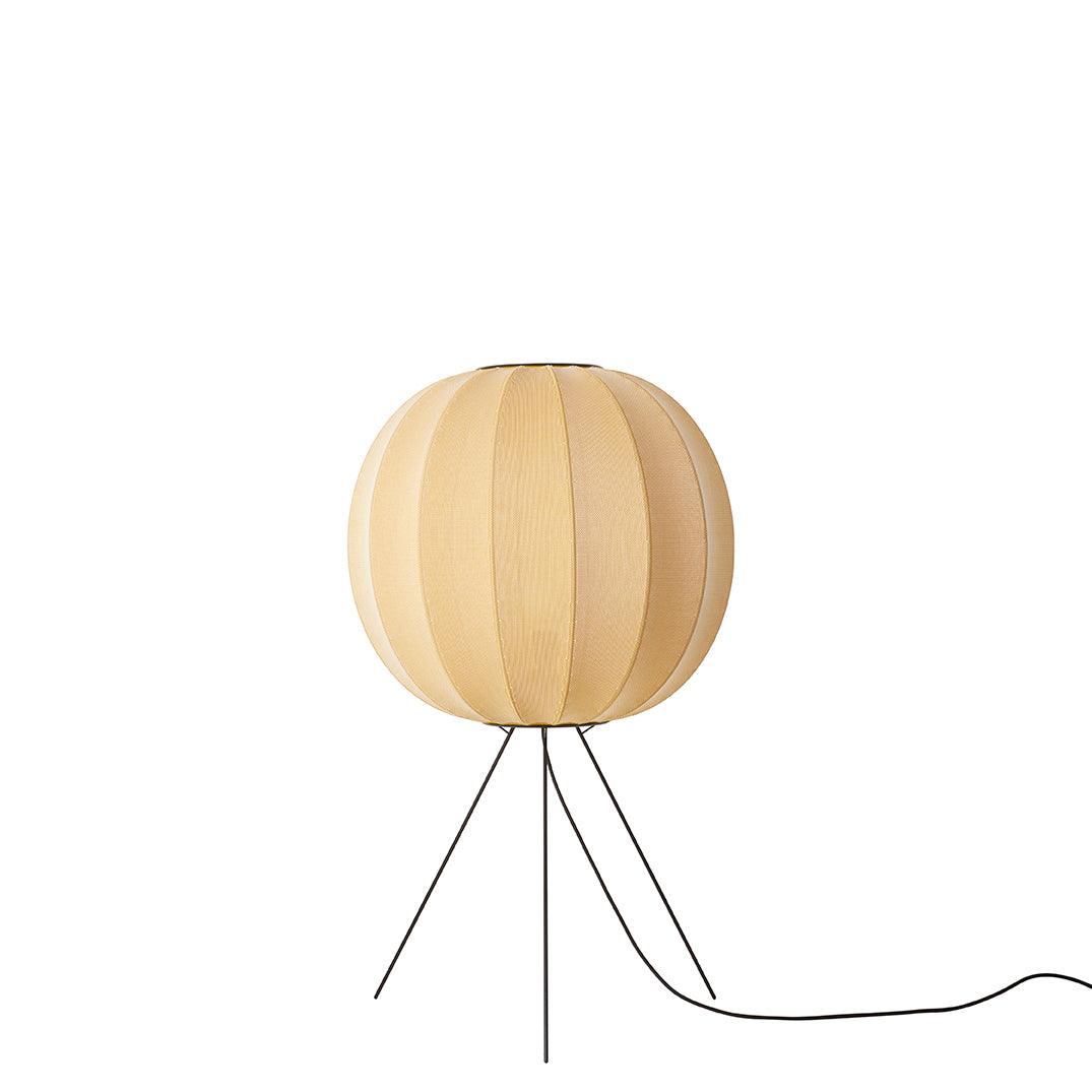 Stehlampe Dreibein niedrig KNIT-WIT gelb