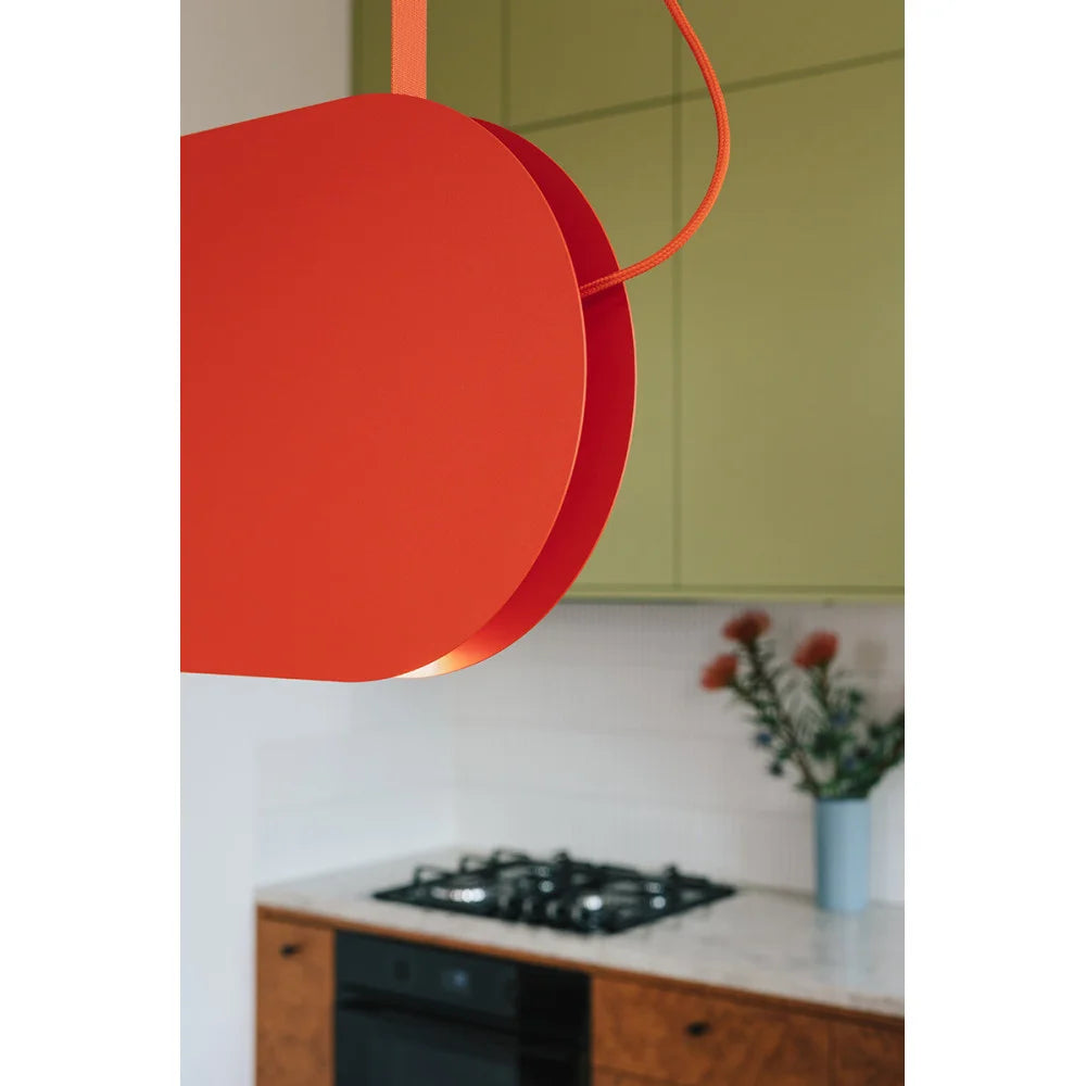 MALUMI pendant lamp in red-orange