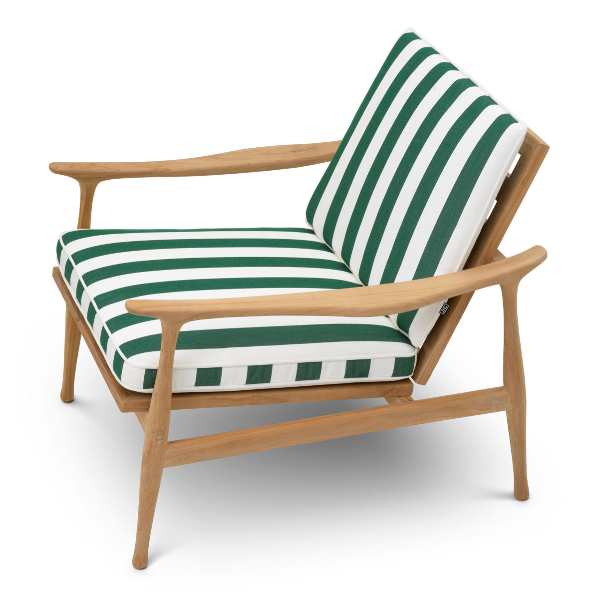Outdoor Armchair MANZO Green with White