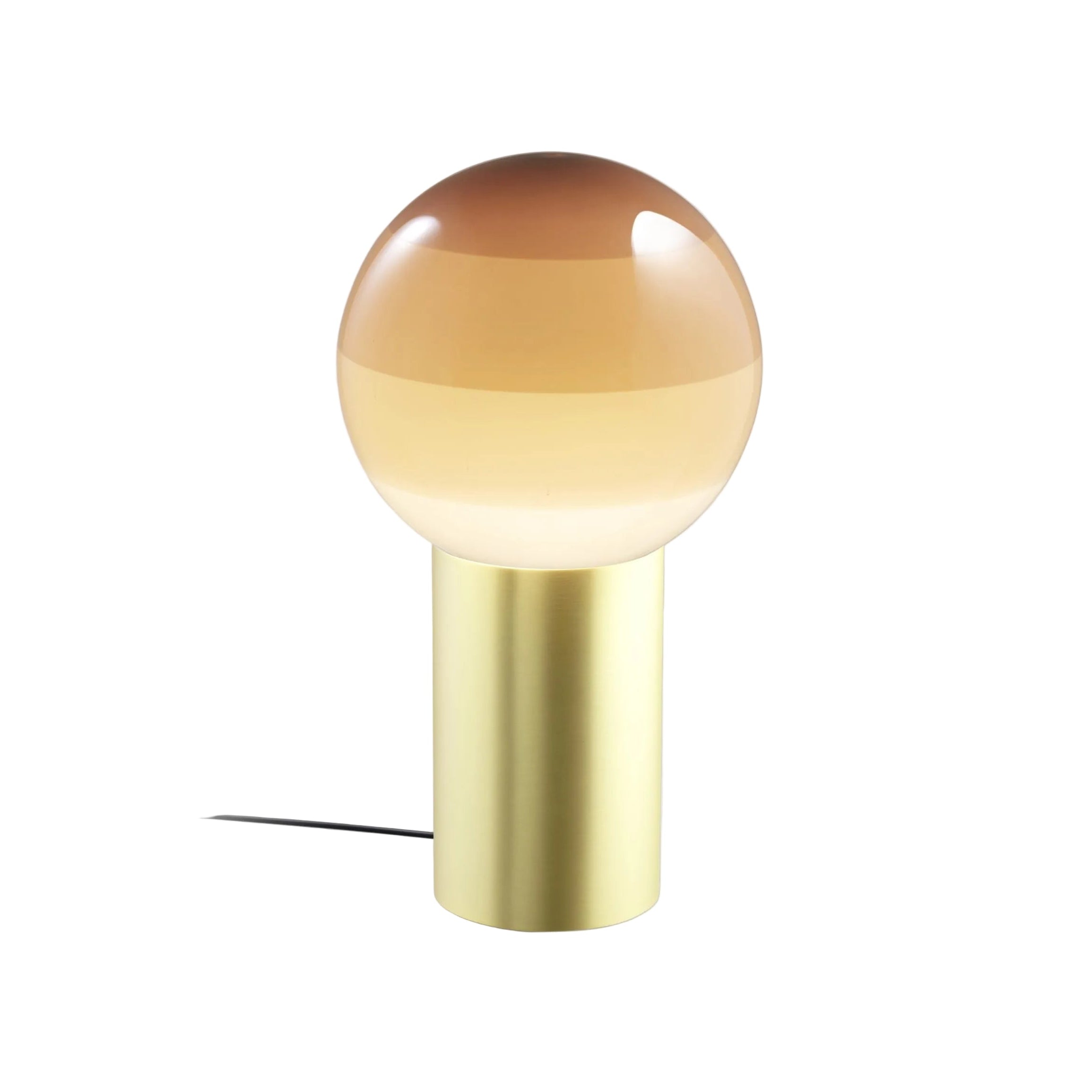 DIPPING cream table lamp with a gold base