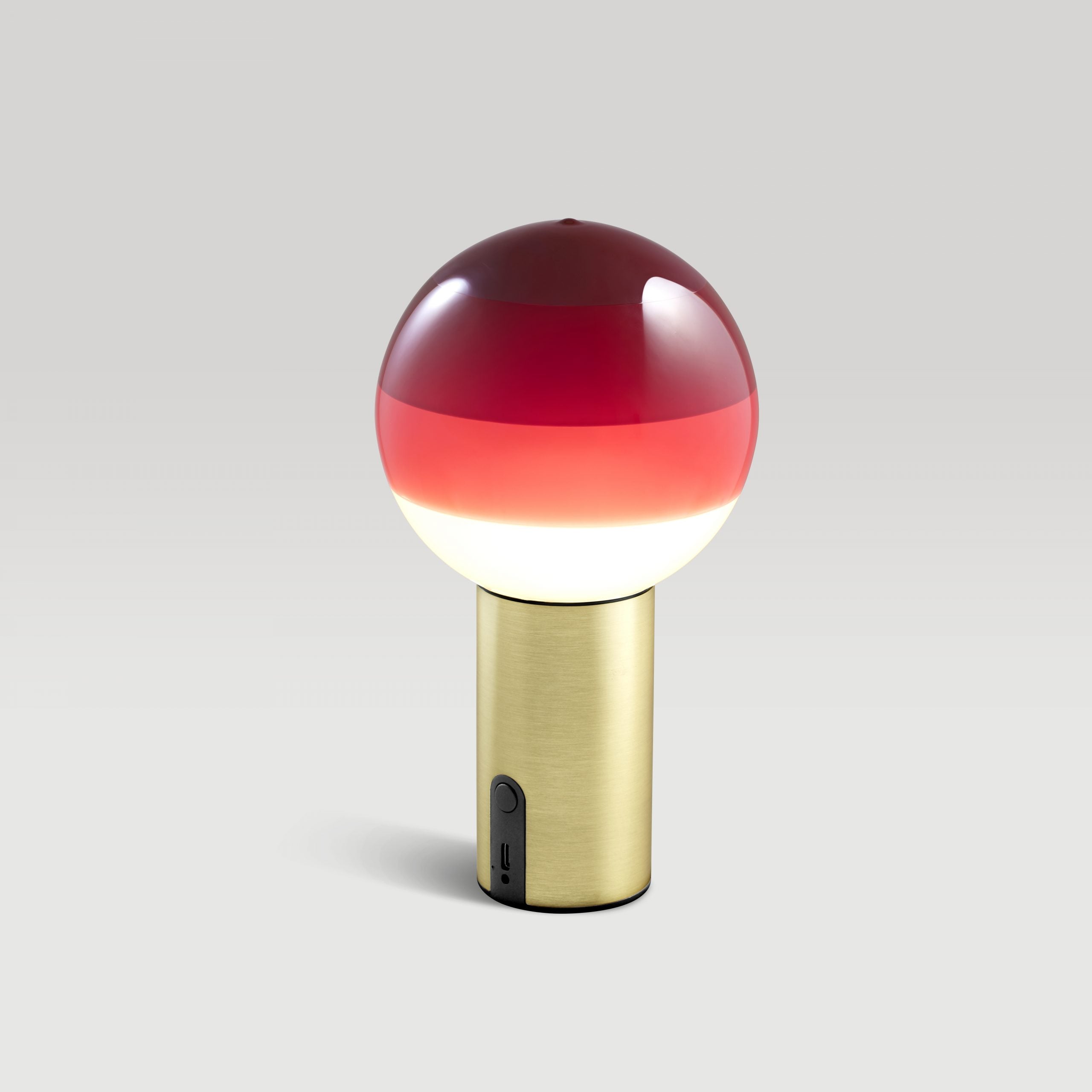 Battery-powered lamp DIPPING burgundy
