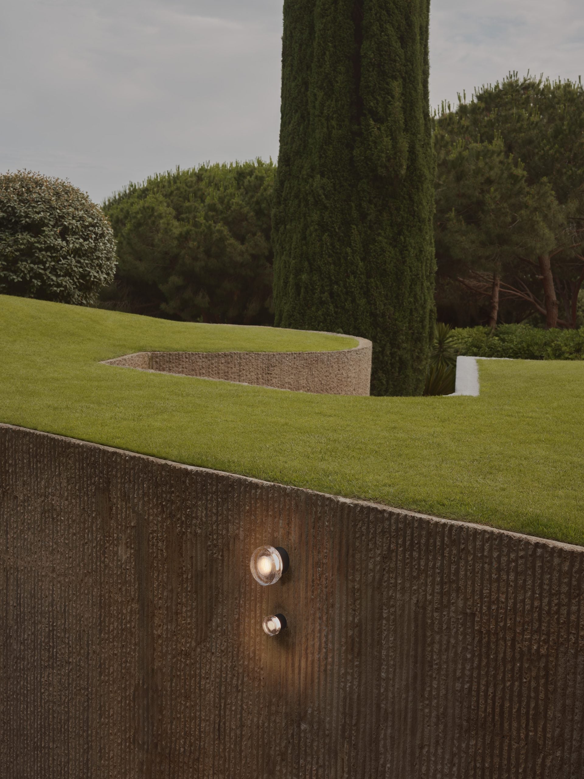 Außenlampe ROC schwarz mit Glas