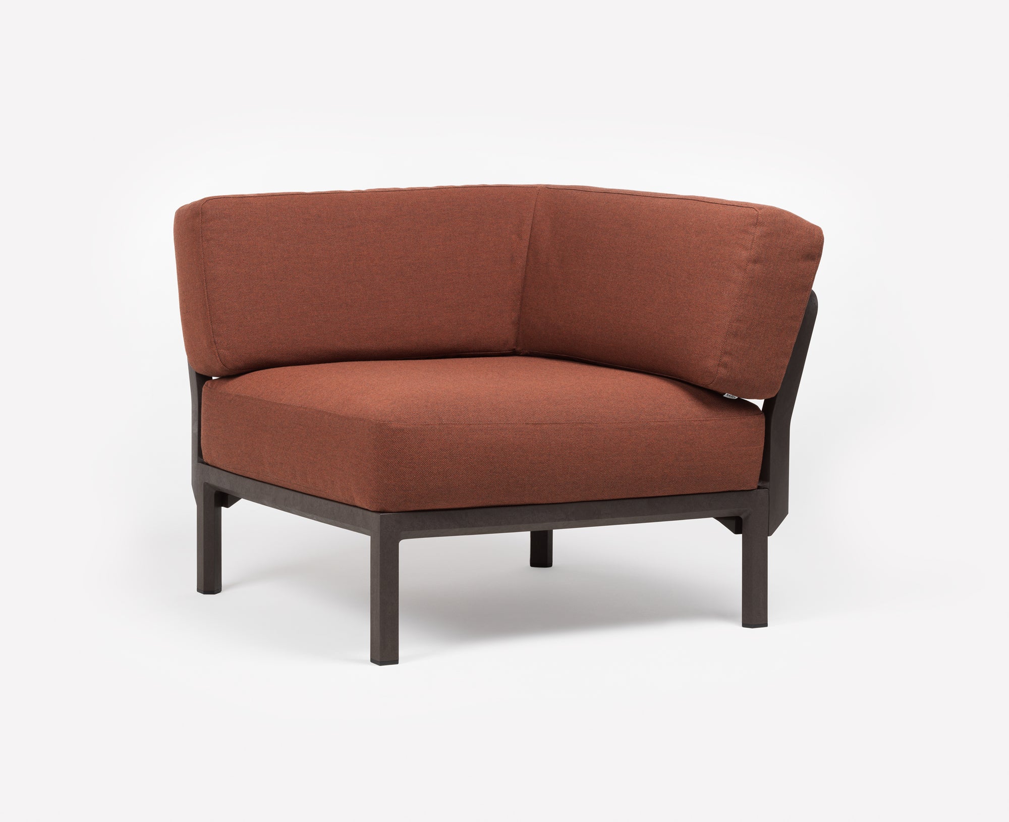 MAXIMO 5 Pearl Modular Outdoor Corner Sofa with Brown Base