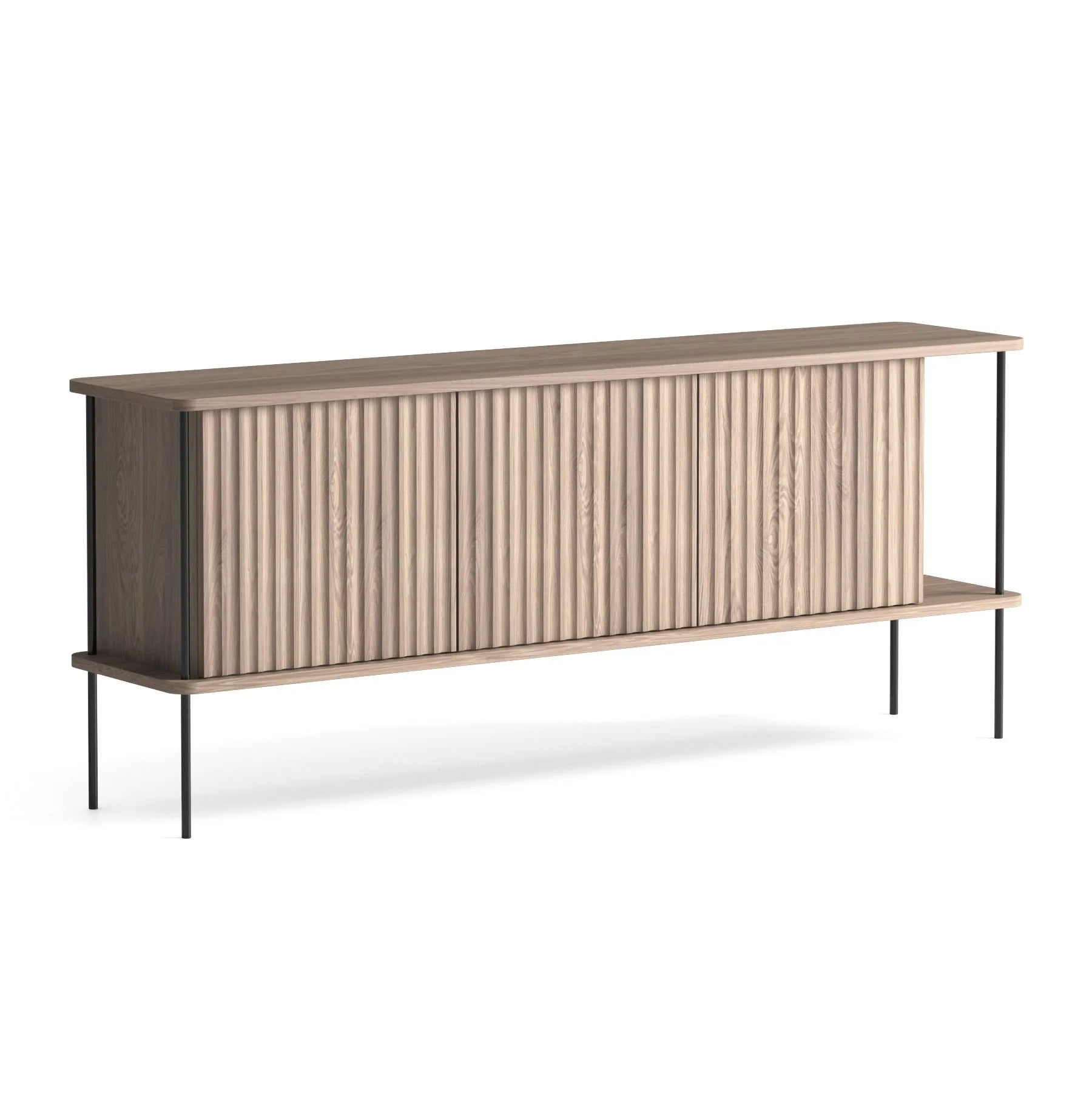 MAYA Chest of Drawers in Bleached Oak Wood