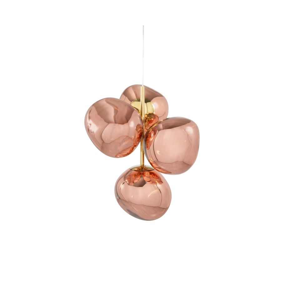 Melt copper chandelier
