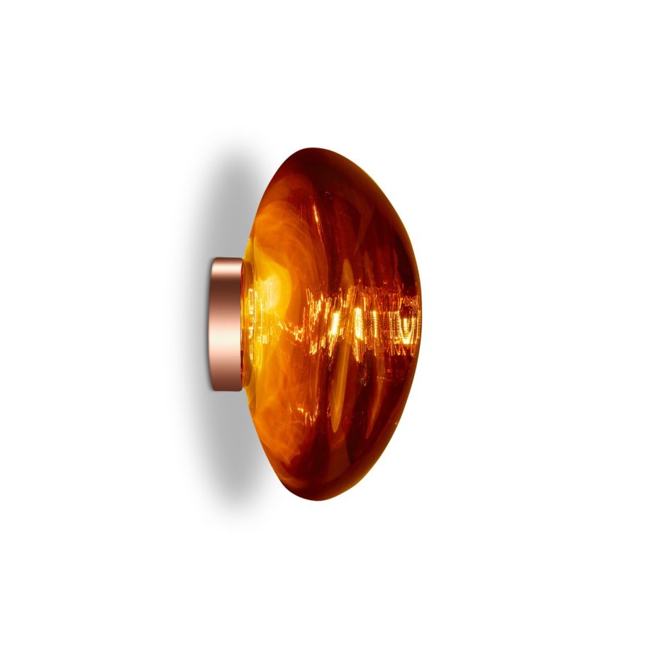 Melt Copper wall lamp