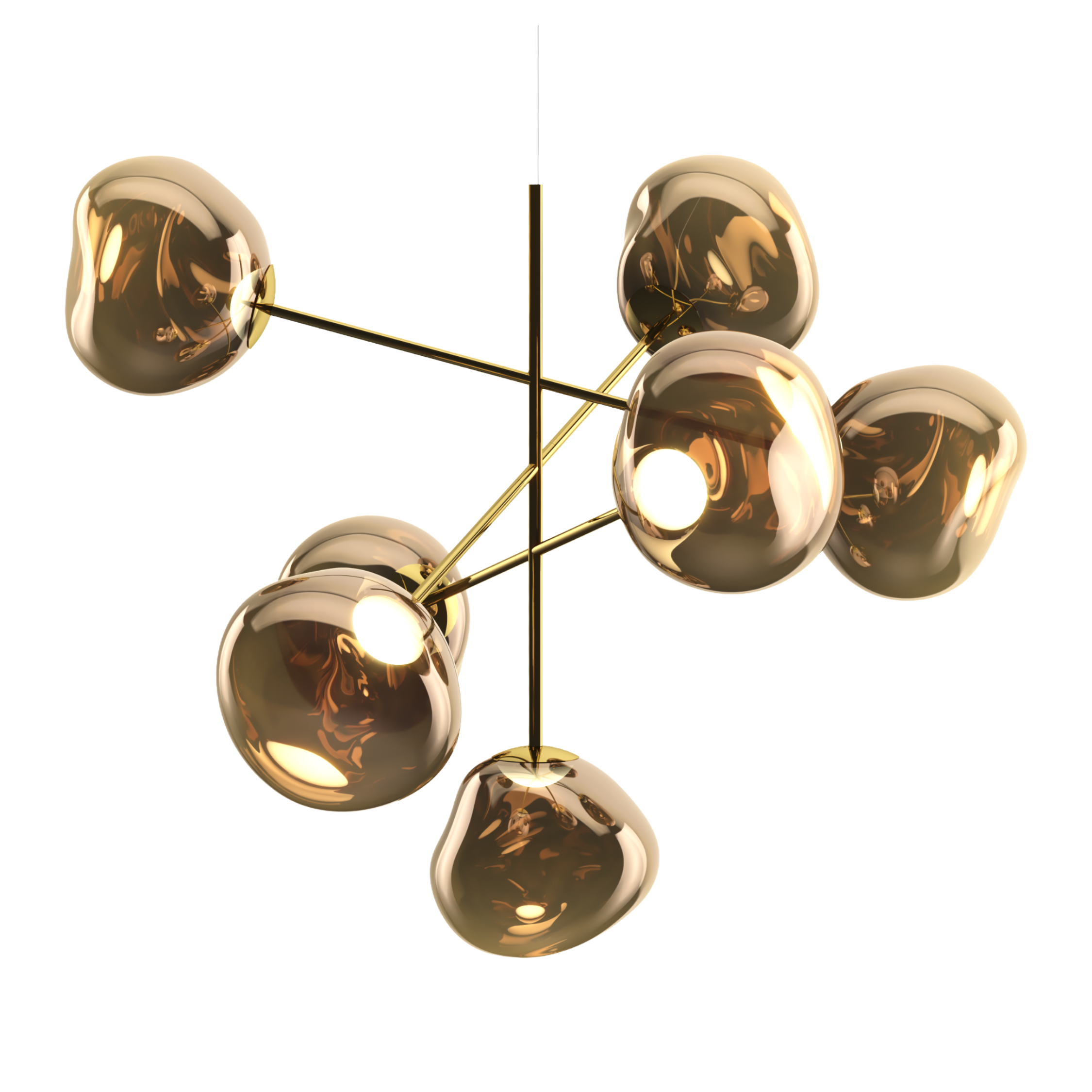 MELT chandelier in brown