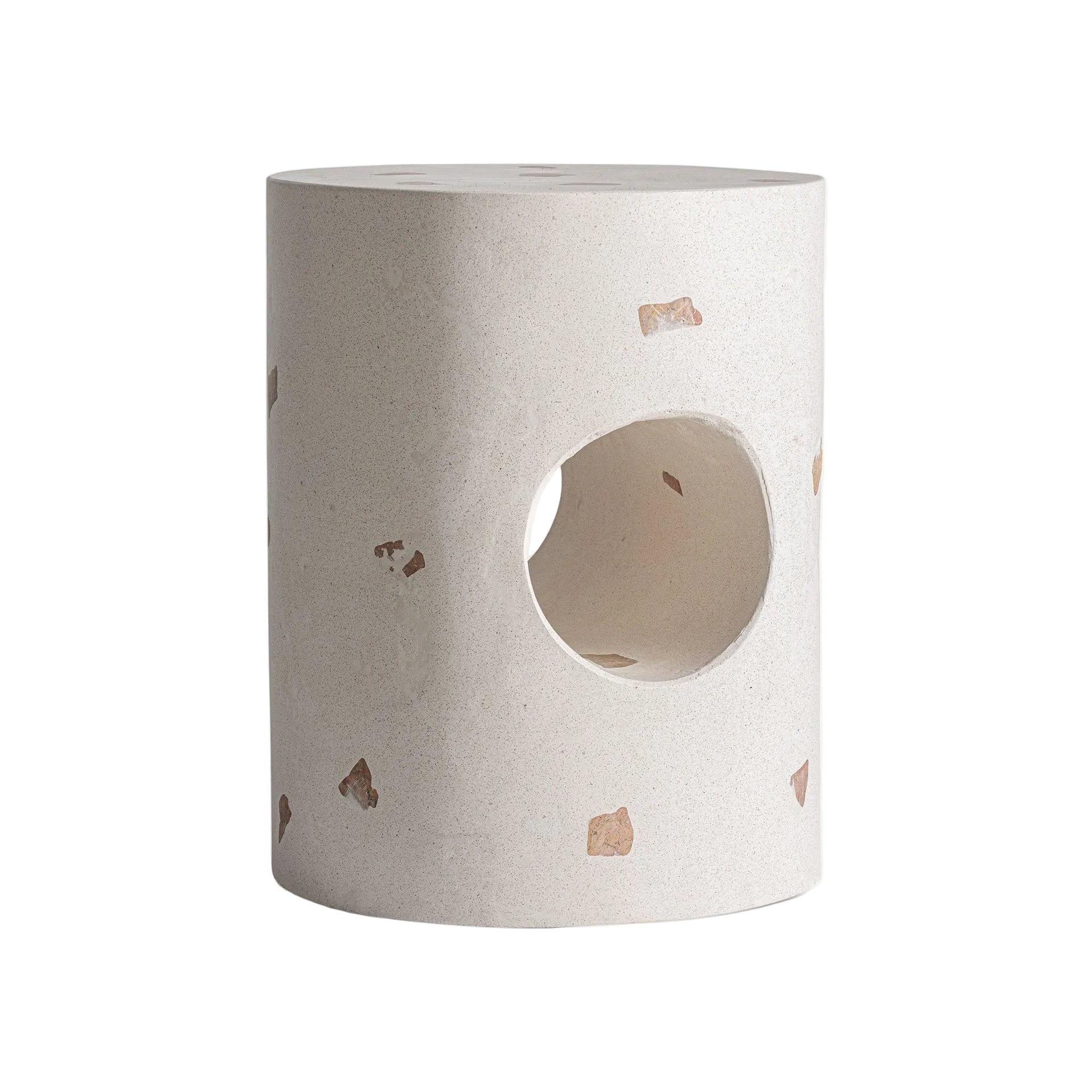 BAUM Side Table Cream Terrazzo