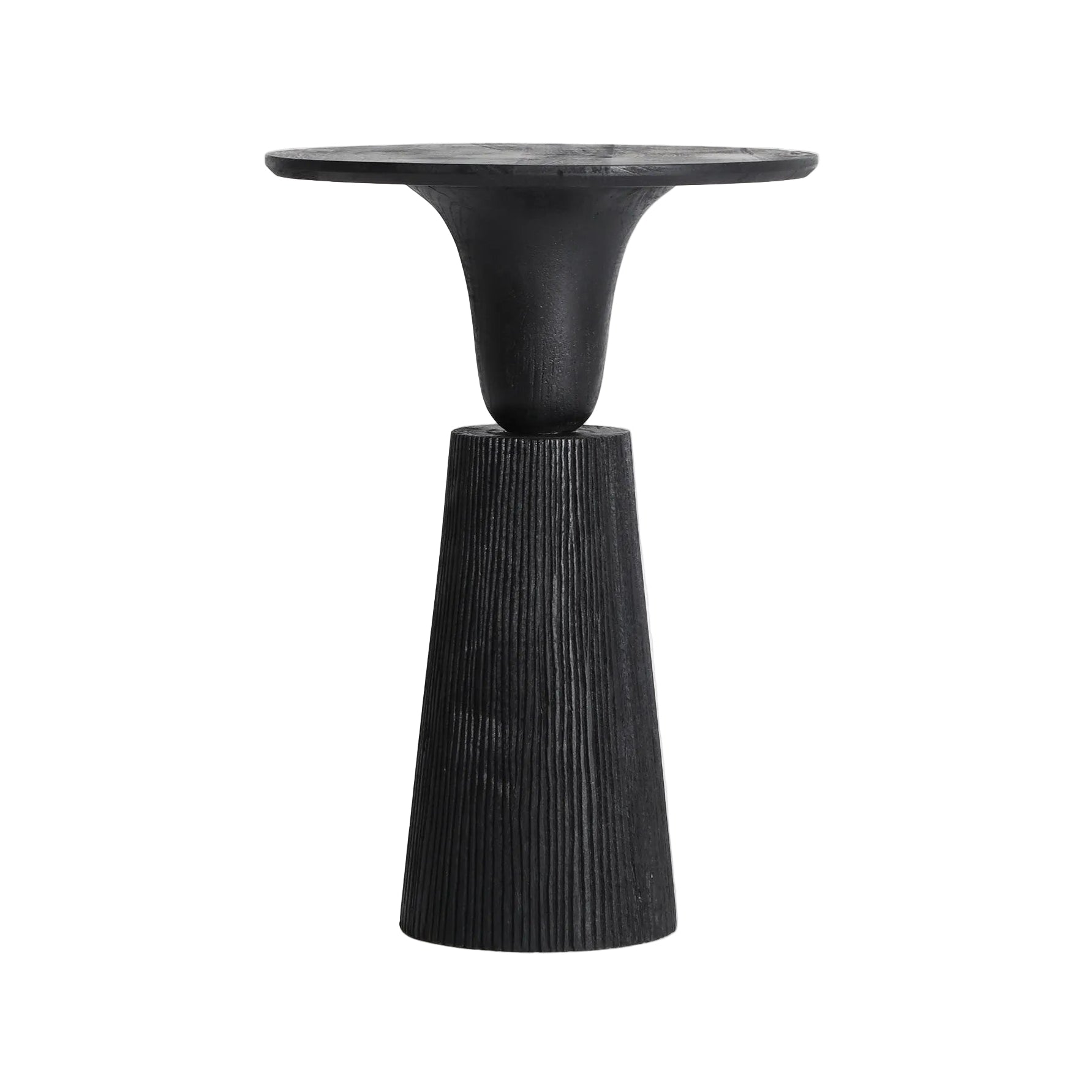 GRUTEAU Side Table in Black Mango Wood