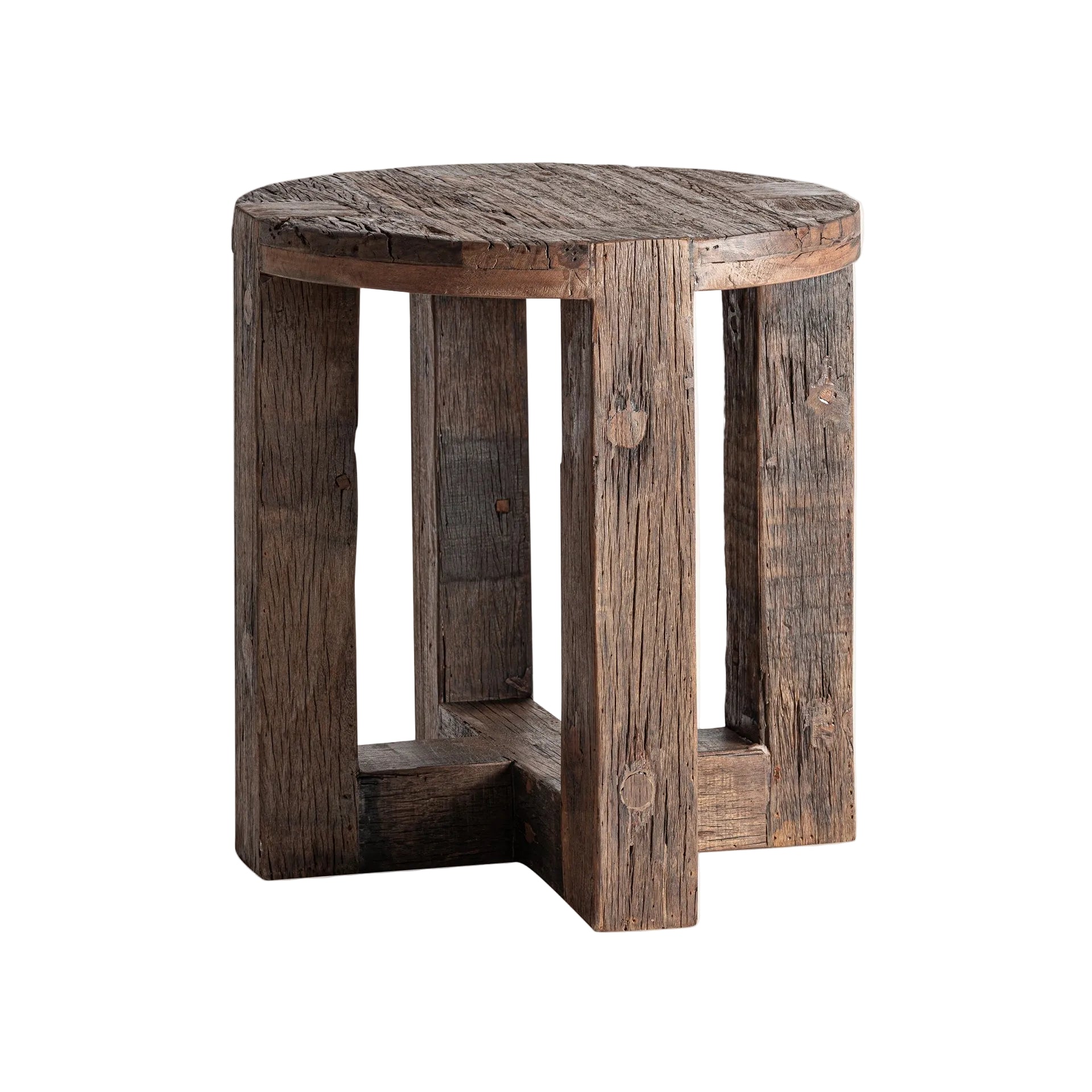 LOSSE Side Table Recycled Wood