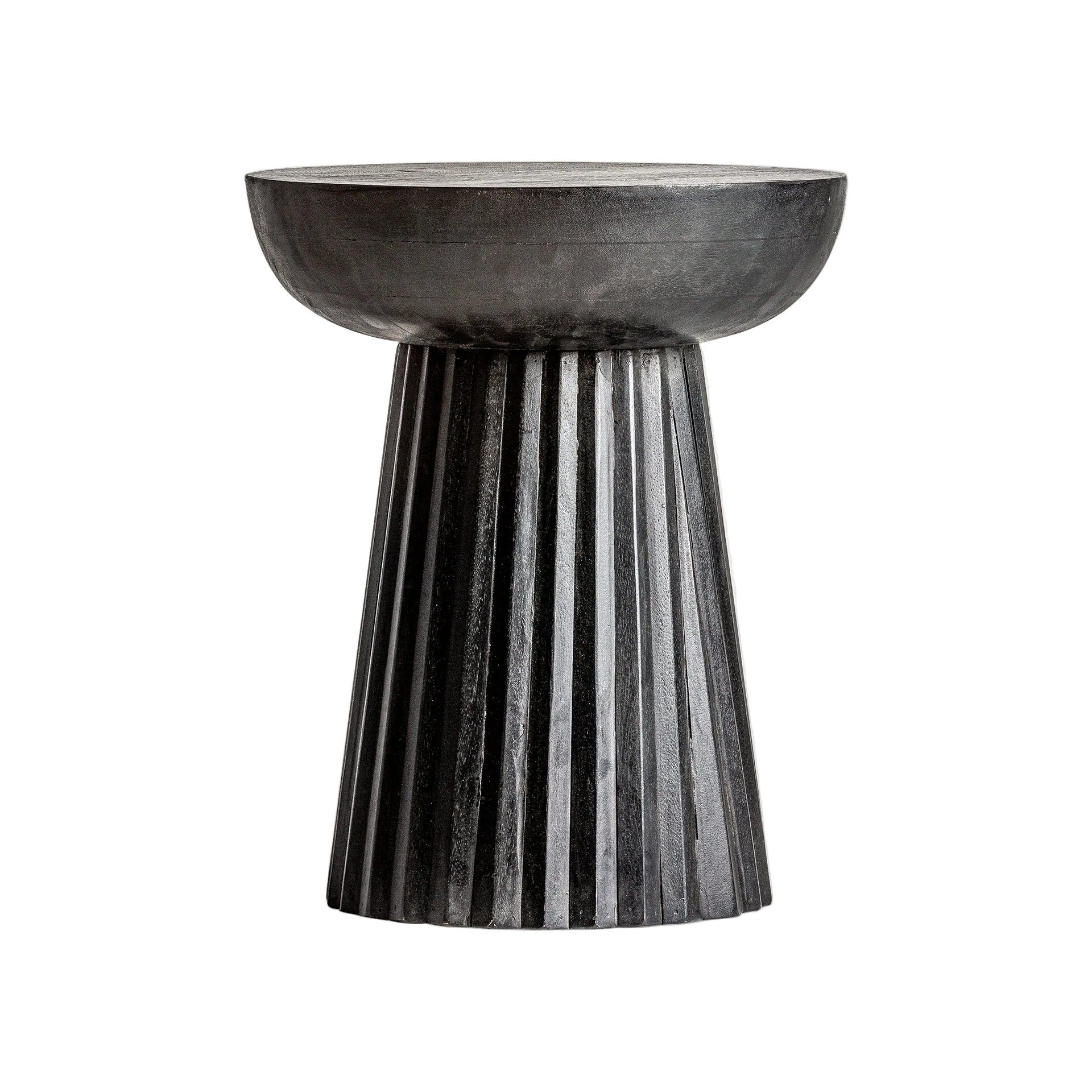 PLISSÉ WOOD Coffee Table Black Mango Wood