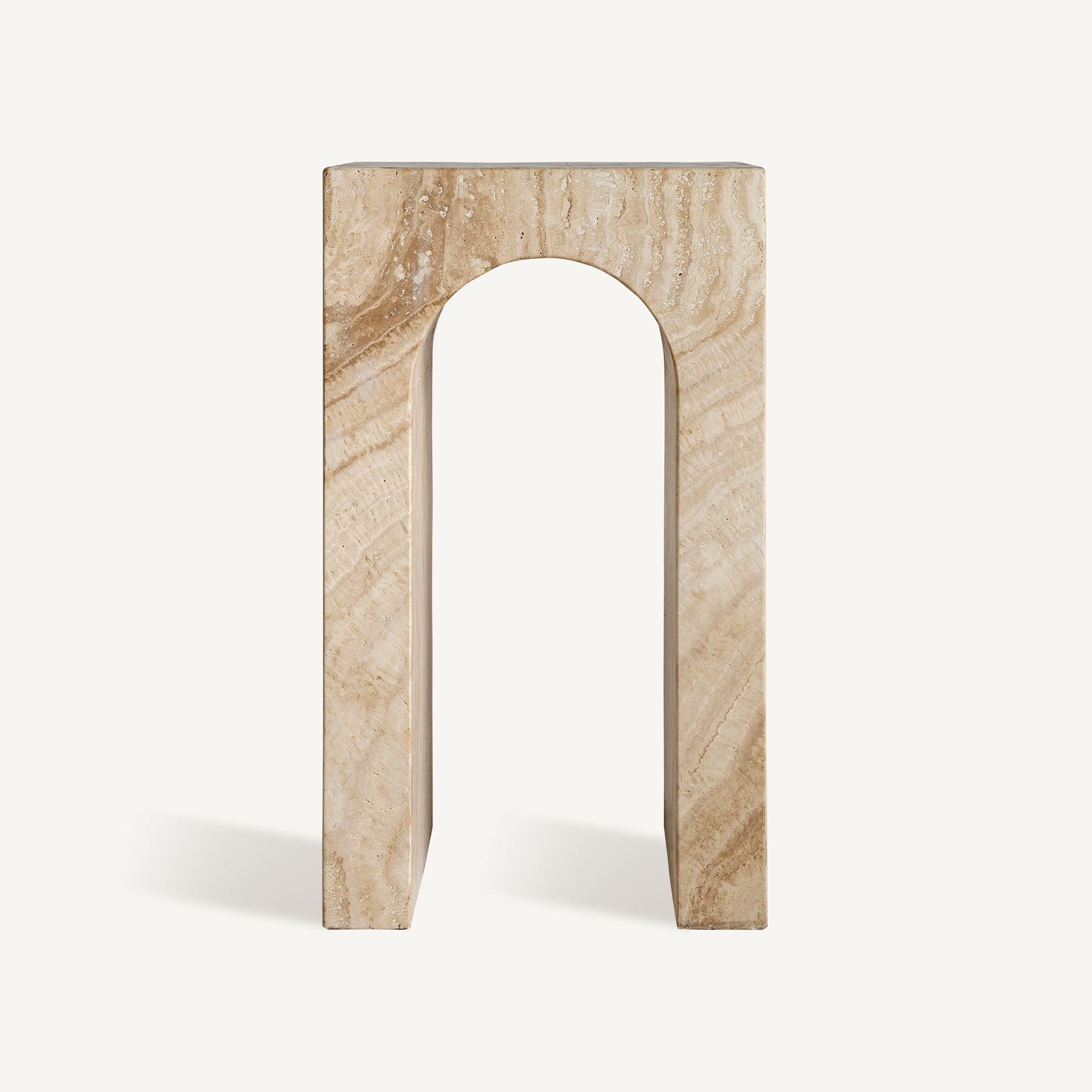 THIENNES Side Table in Travertine