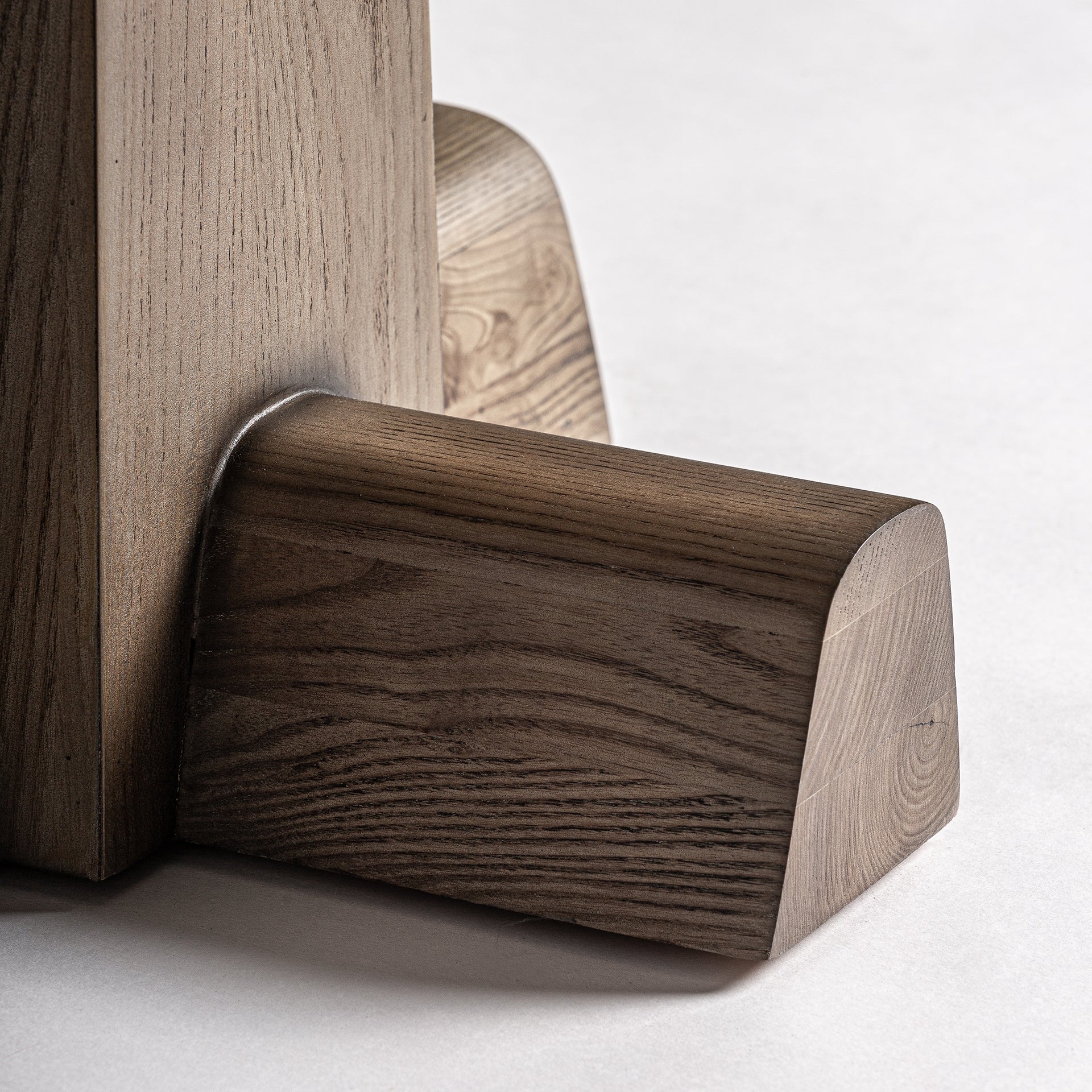 KARPACZ Bar Table in Oak Wood with Travertine