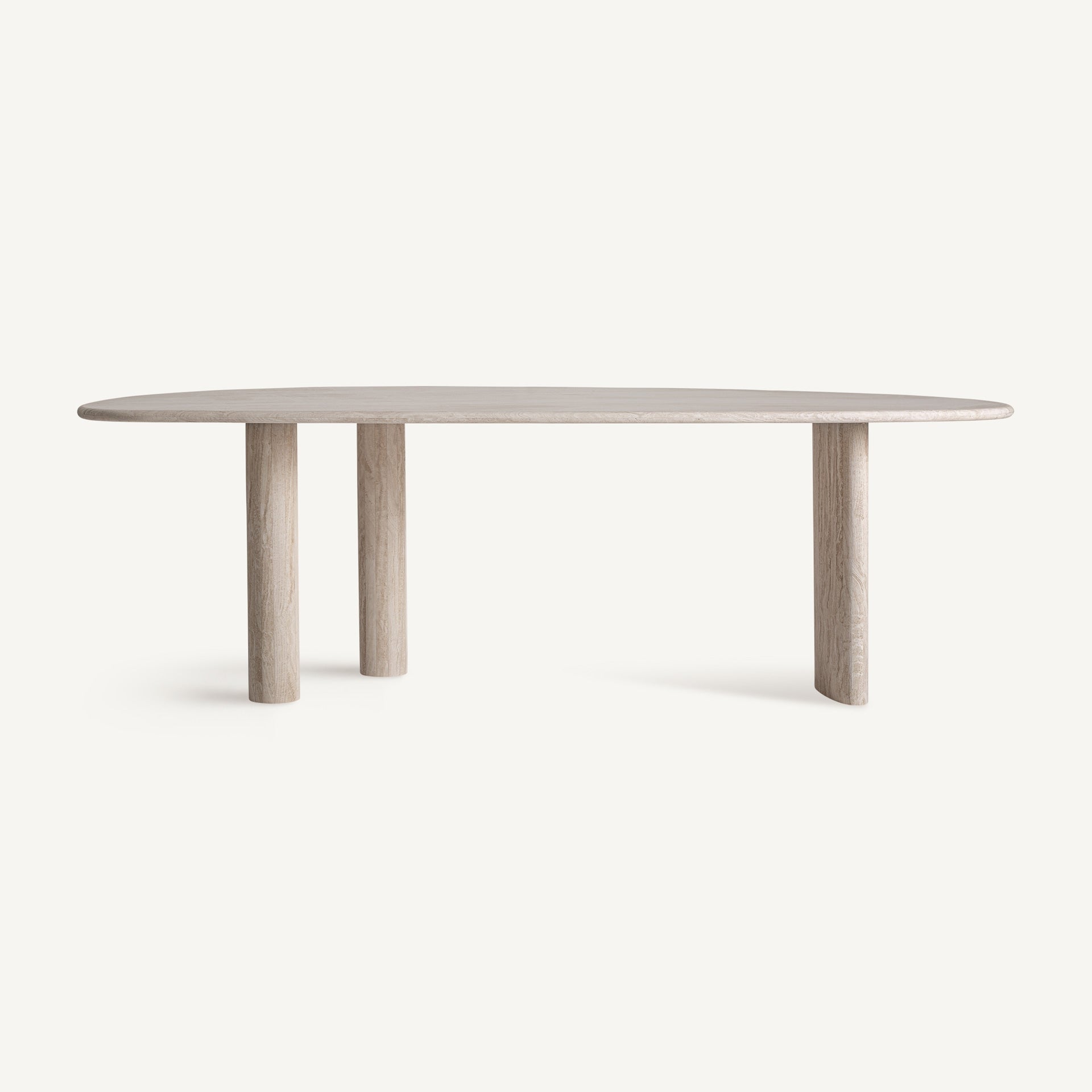 THIENNES Table Broken White Travertine