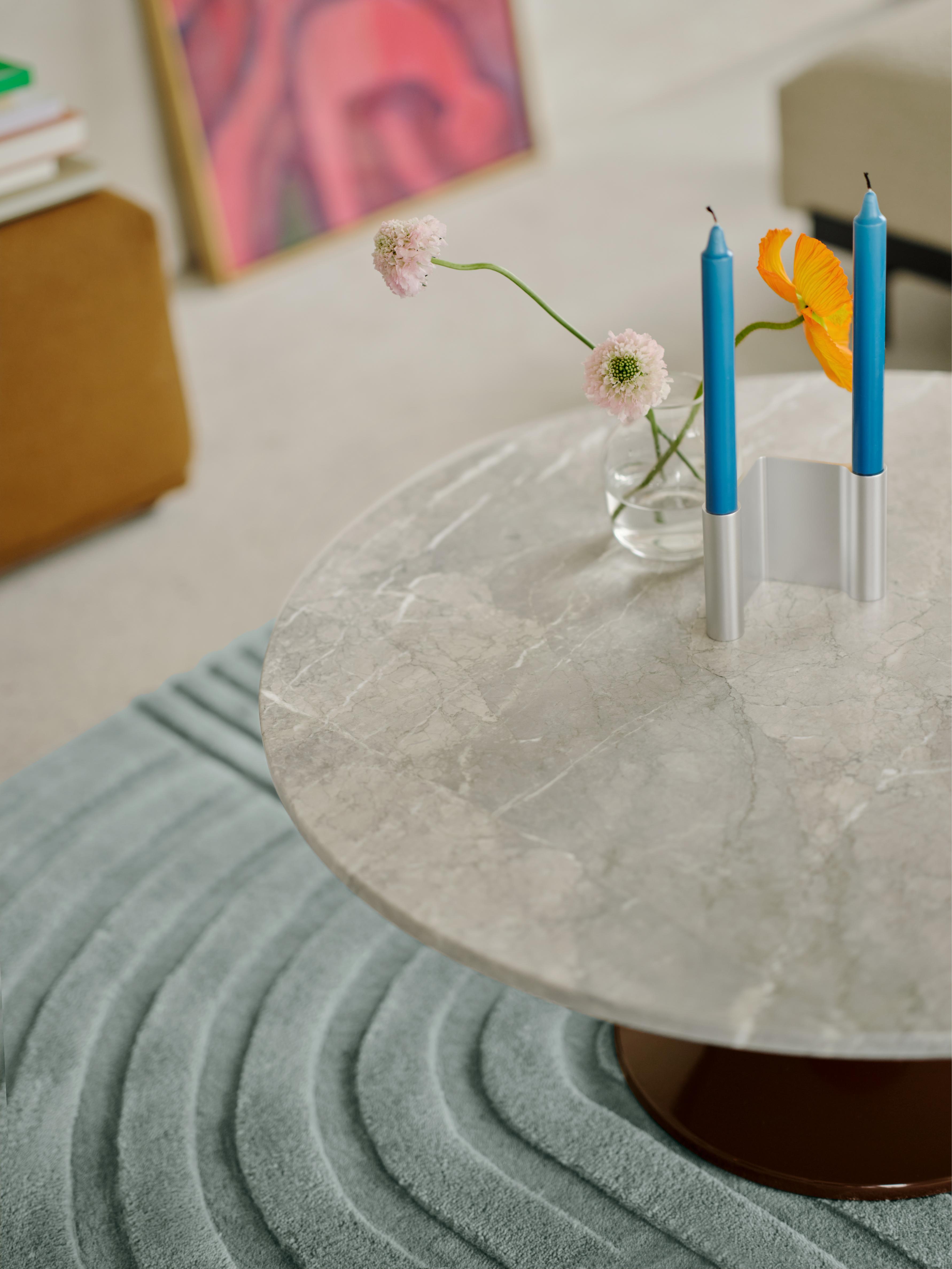 PAIR Aluminium Candle Holder
