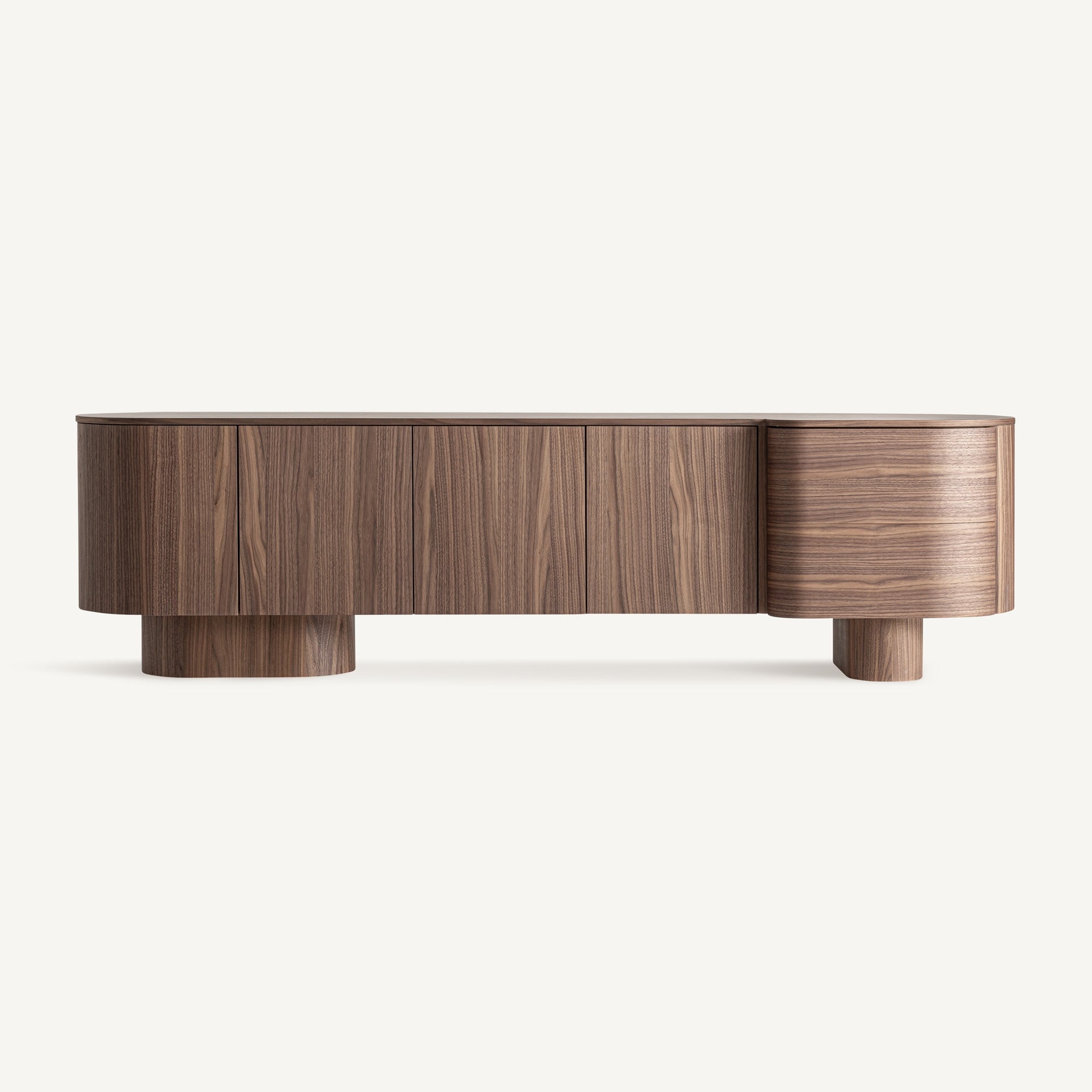 KEXBY Walnut Veneer TV Cabinet