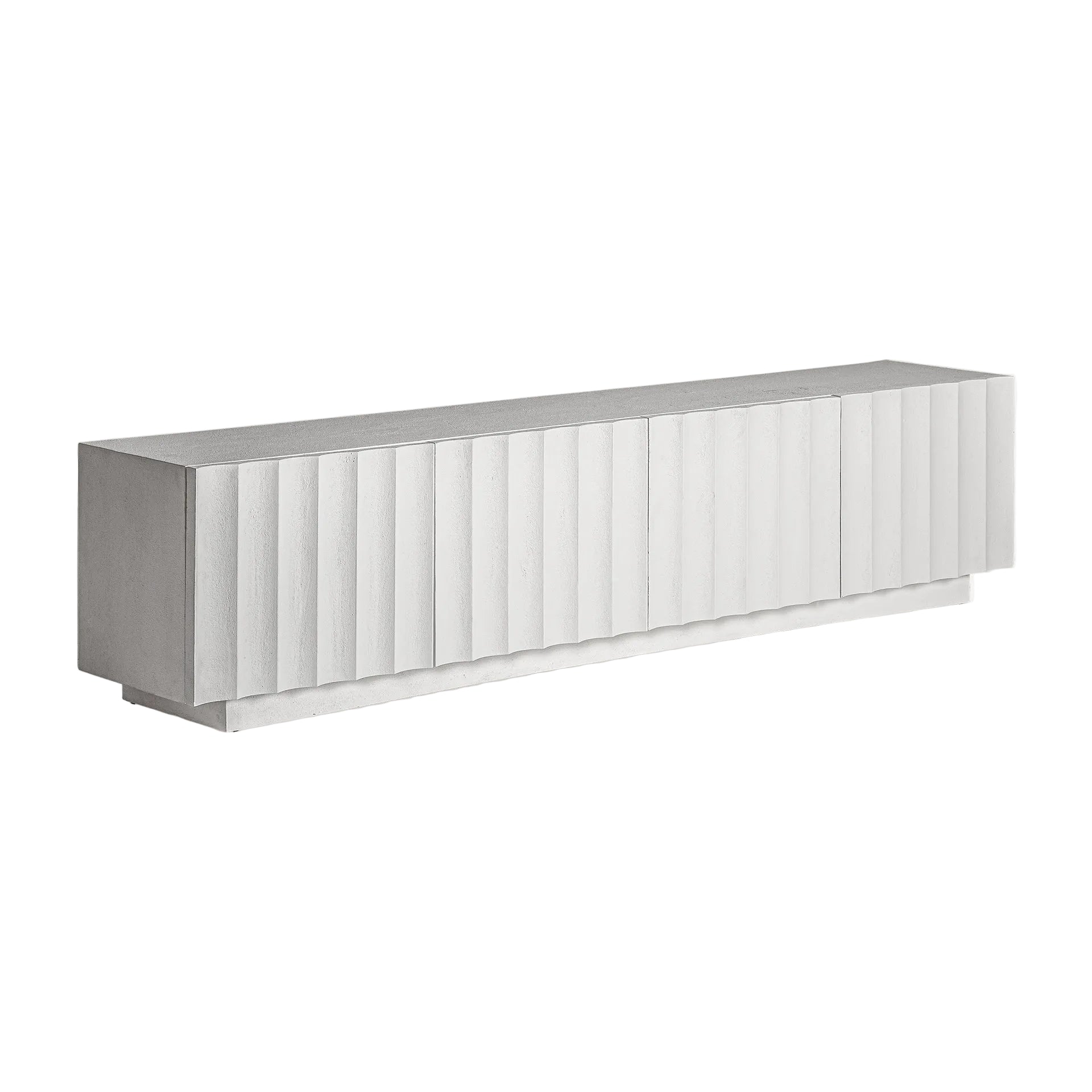 MULCEY White Resin TV Cabinet