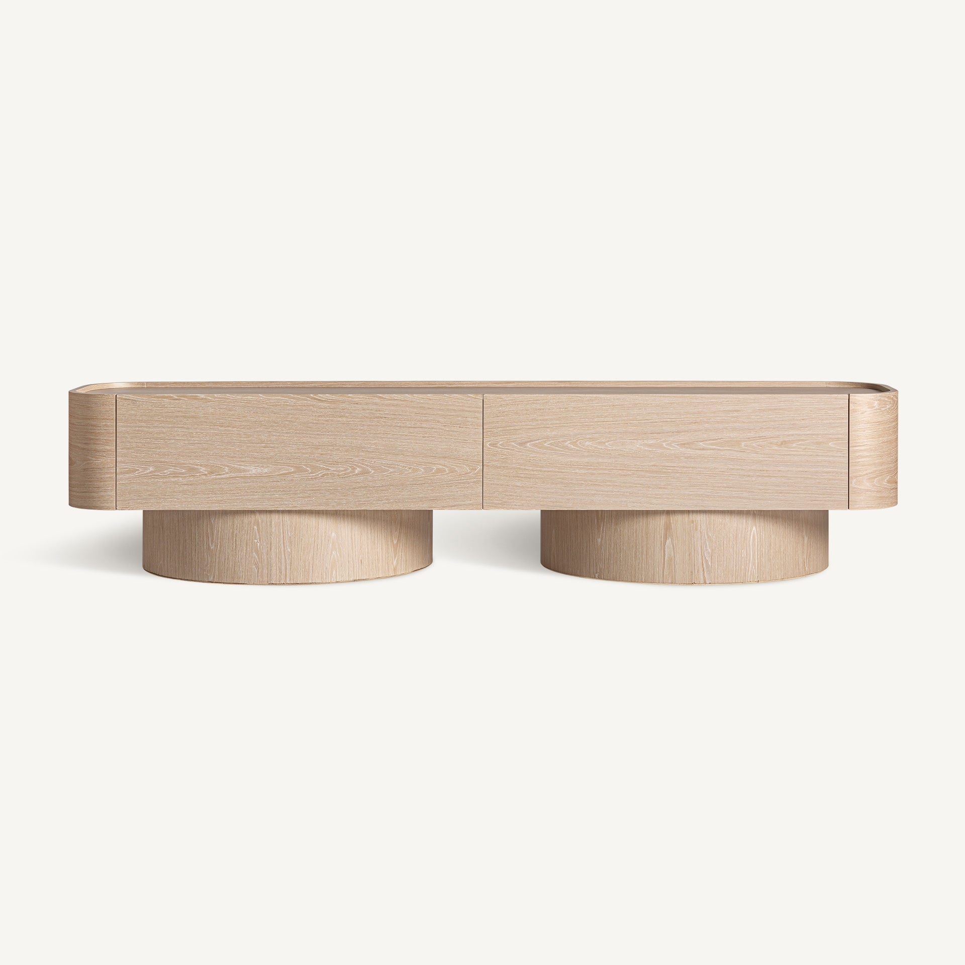 PRAYSSAC Oak Veneer TV Cabinet