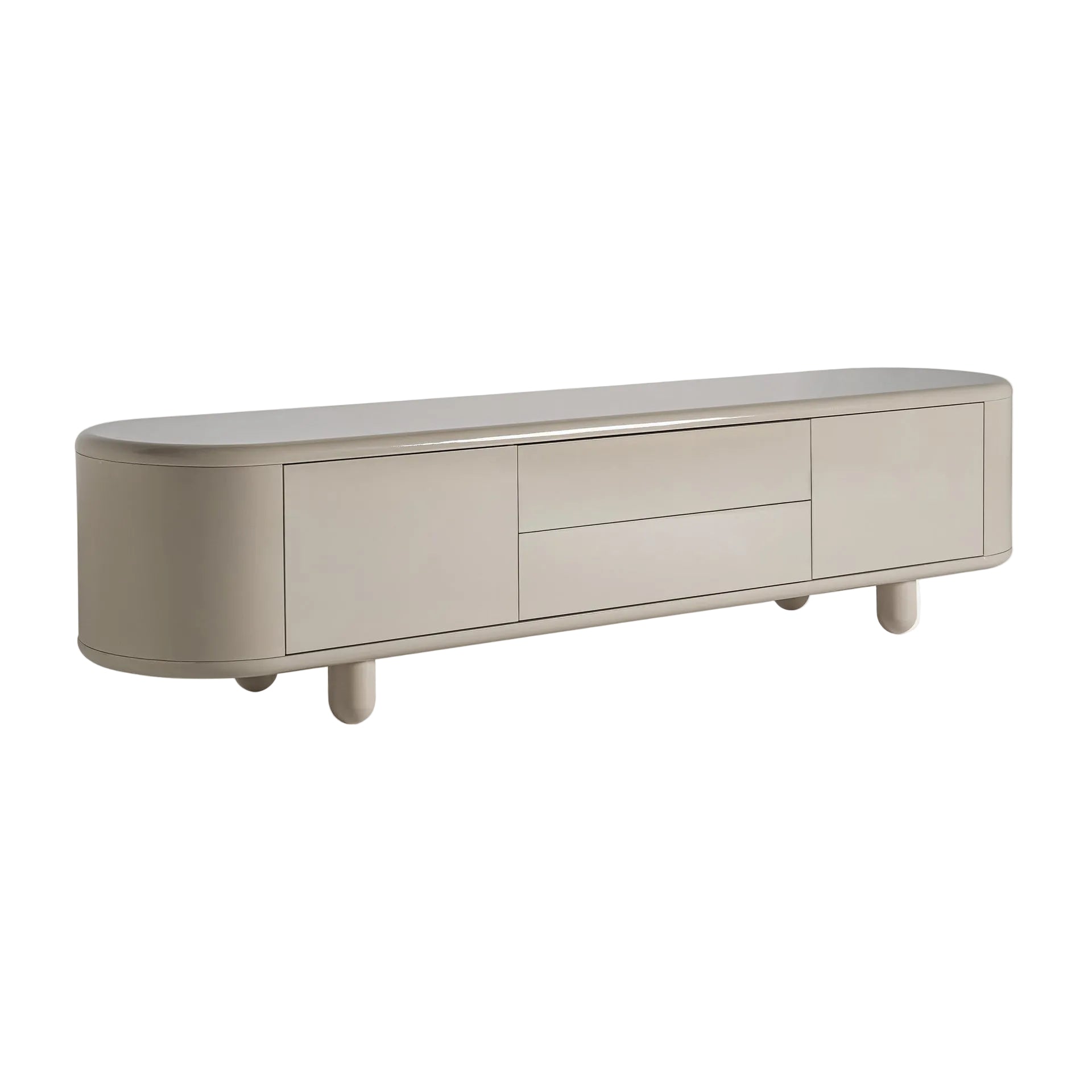 ZORBIG TV Cabinet Broken White