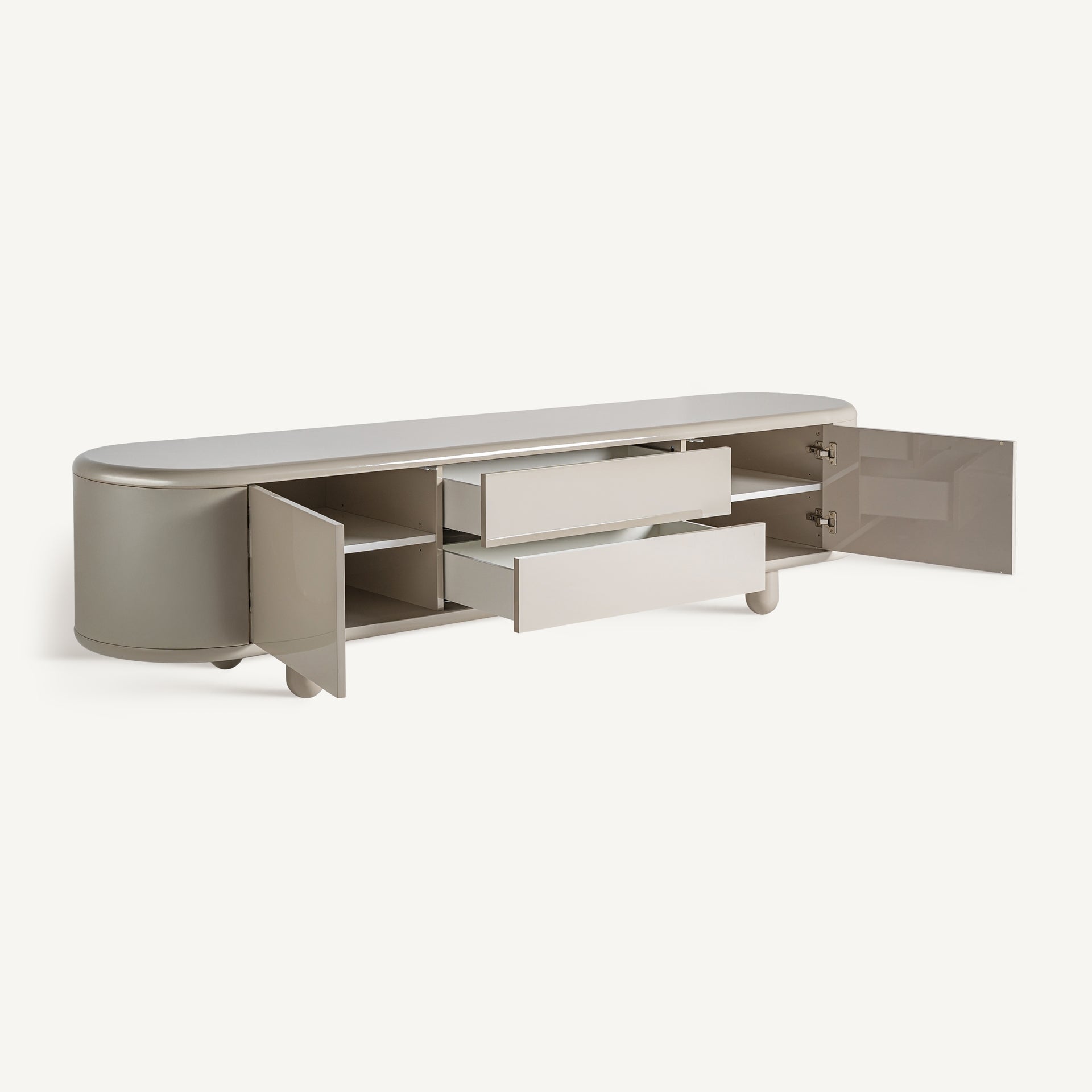 ZORBIG TV Cabinet Broken White