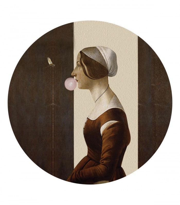 Mural DOTS Handmaid with Bubble Gum Wallcolors Eye on Design
