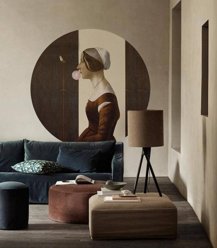 Mural DOTS Handmaid with Bubble Gum Wallcolors Eye on Design
