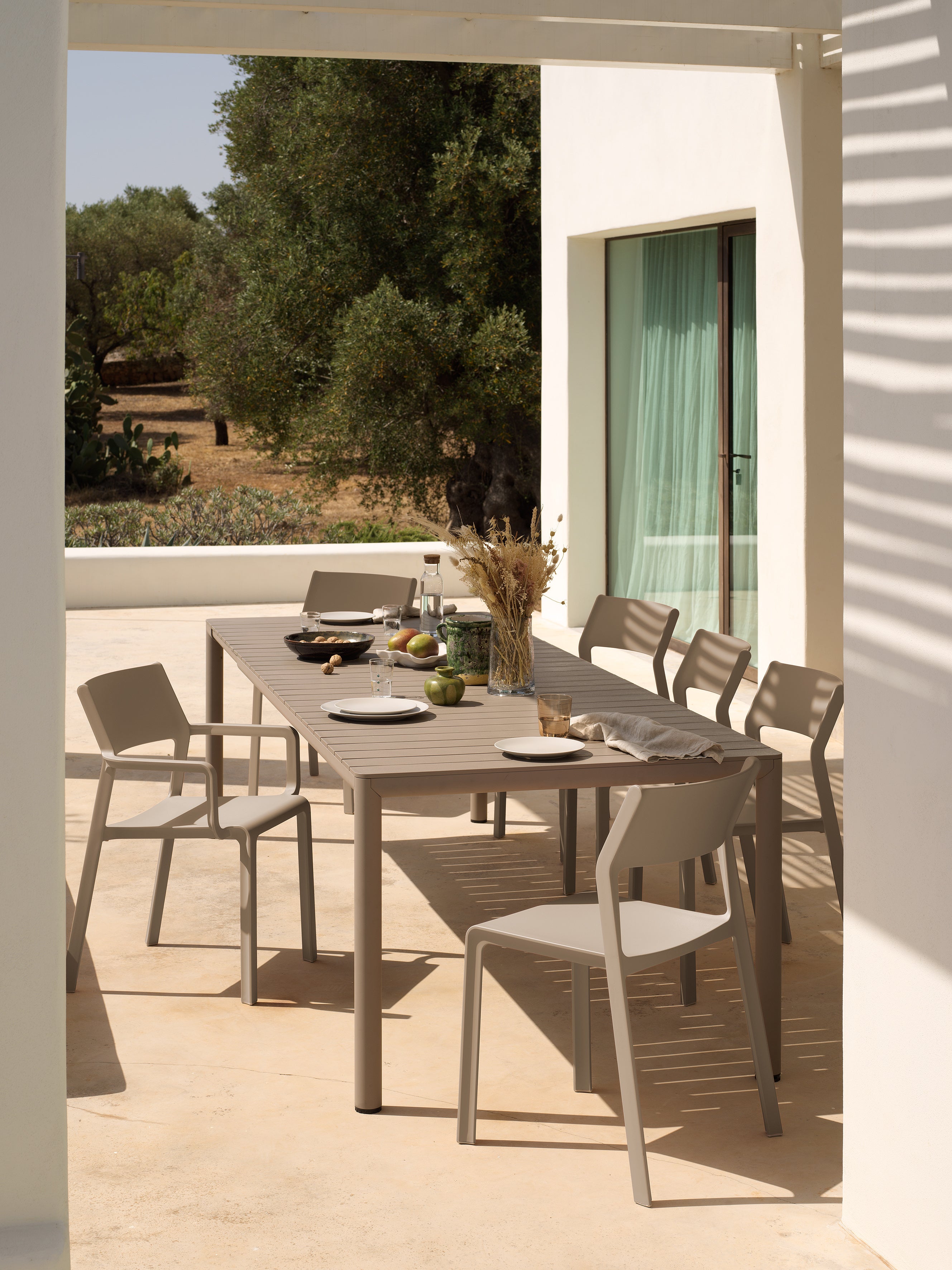 Outdoor Chair TRILL in Blue Green