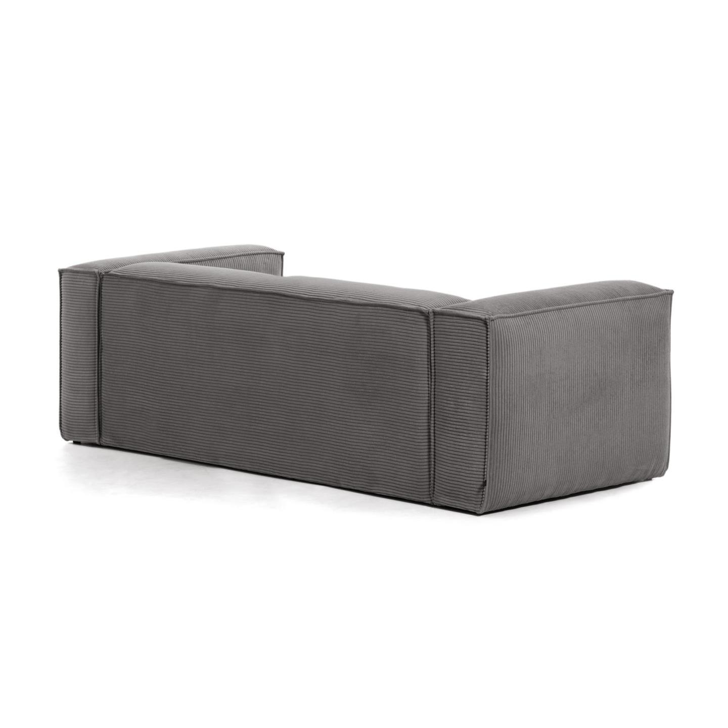 Narożnik 2-osobowy BLOK szary sztruks La Forma Eye on Design