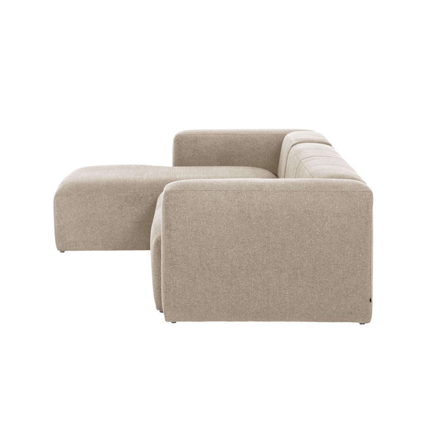 Narożnik 3-osobowy lewostronny BLOK beżowy szenil La Forma Eye on Design