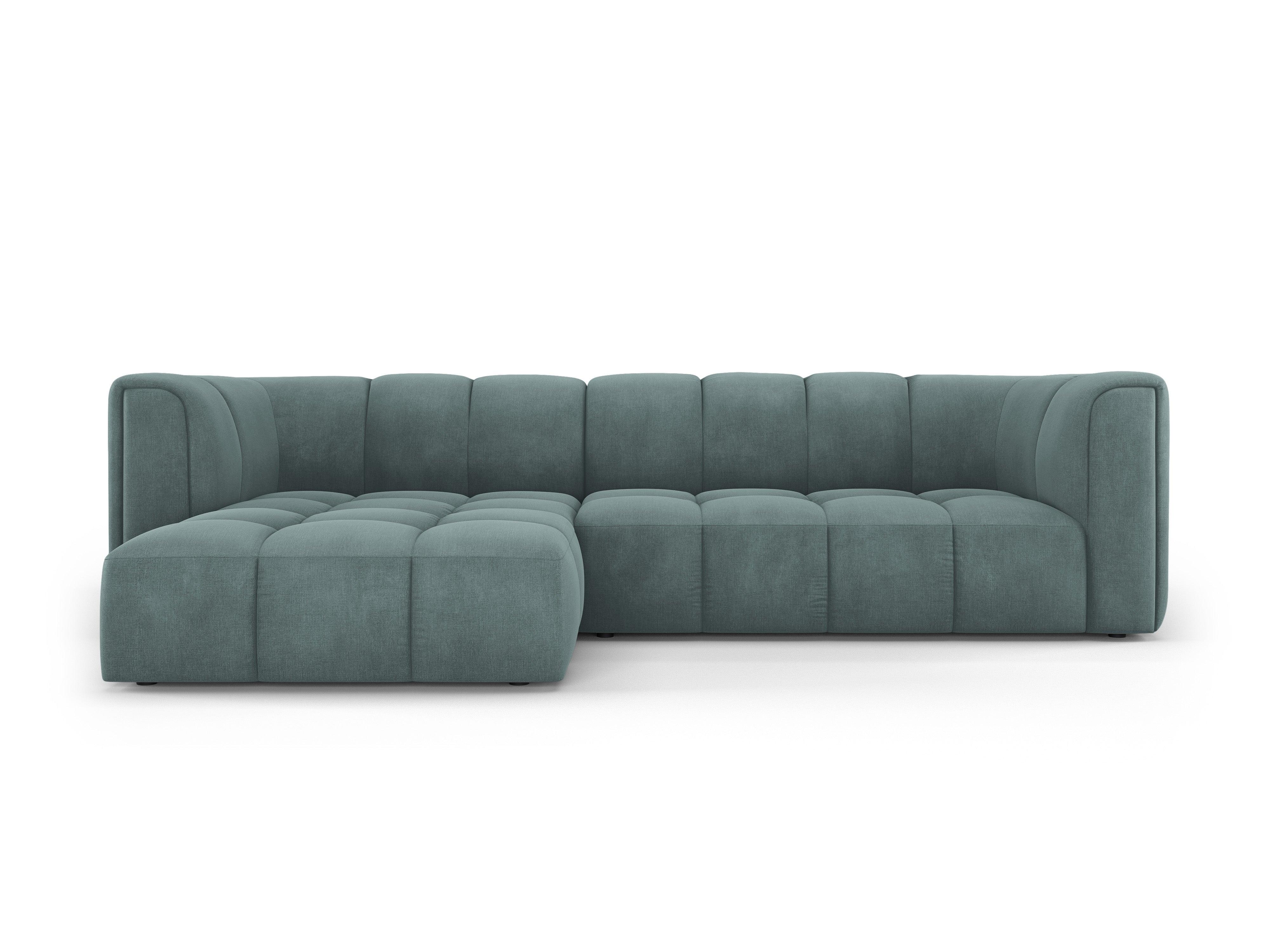 Narożnik 3-osobowy lewostronny FRANCESCA morska zieleń szenil Milo Casa Eye on Design