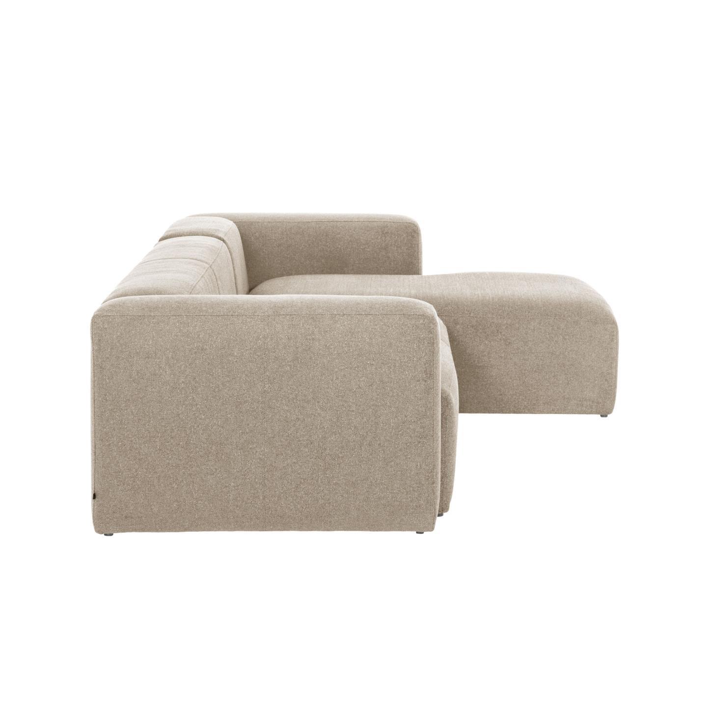 Narożnik 3-osobowy prawostronny BLOK beżowy szenil La Forma Eye on Design