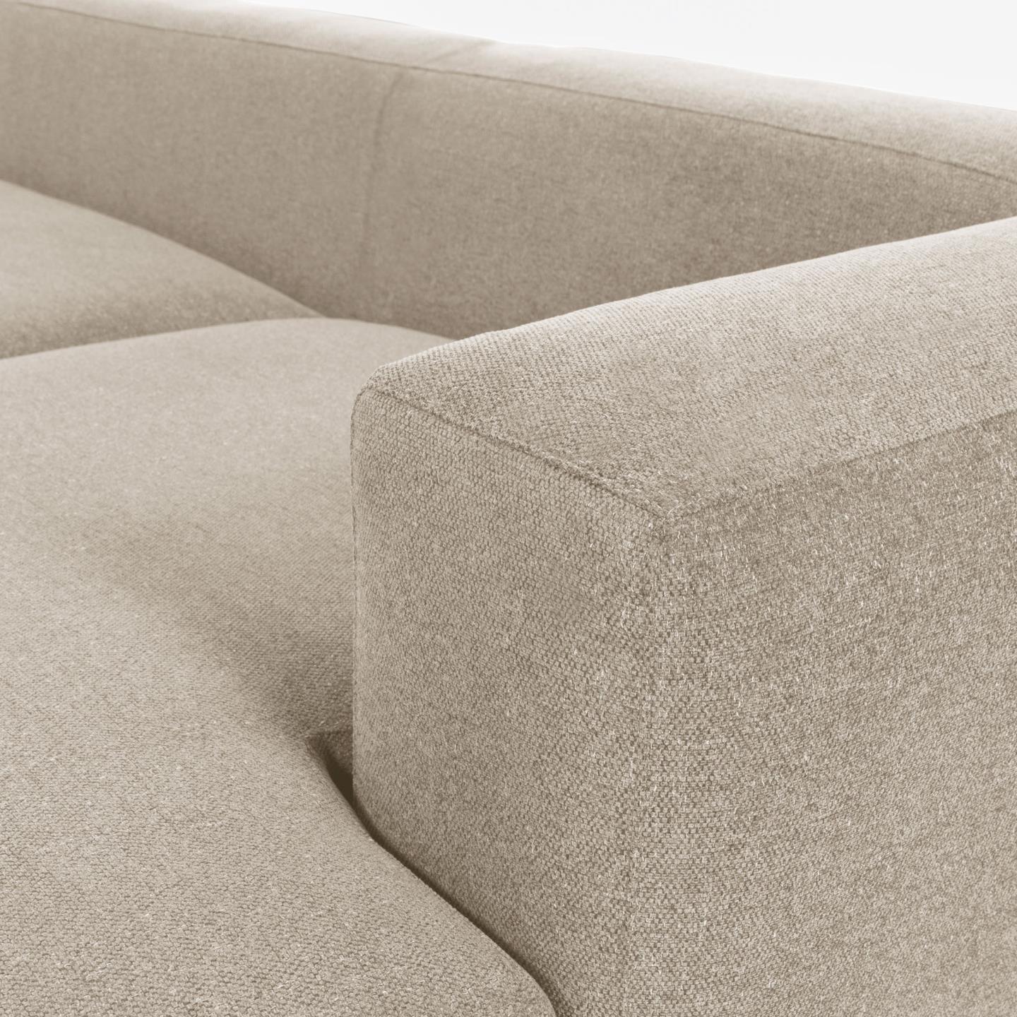 Narożnik 3-osobowy prawostronny BLOK beżowy szenil La Forma Eye on Design