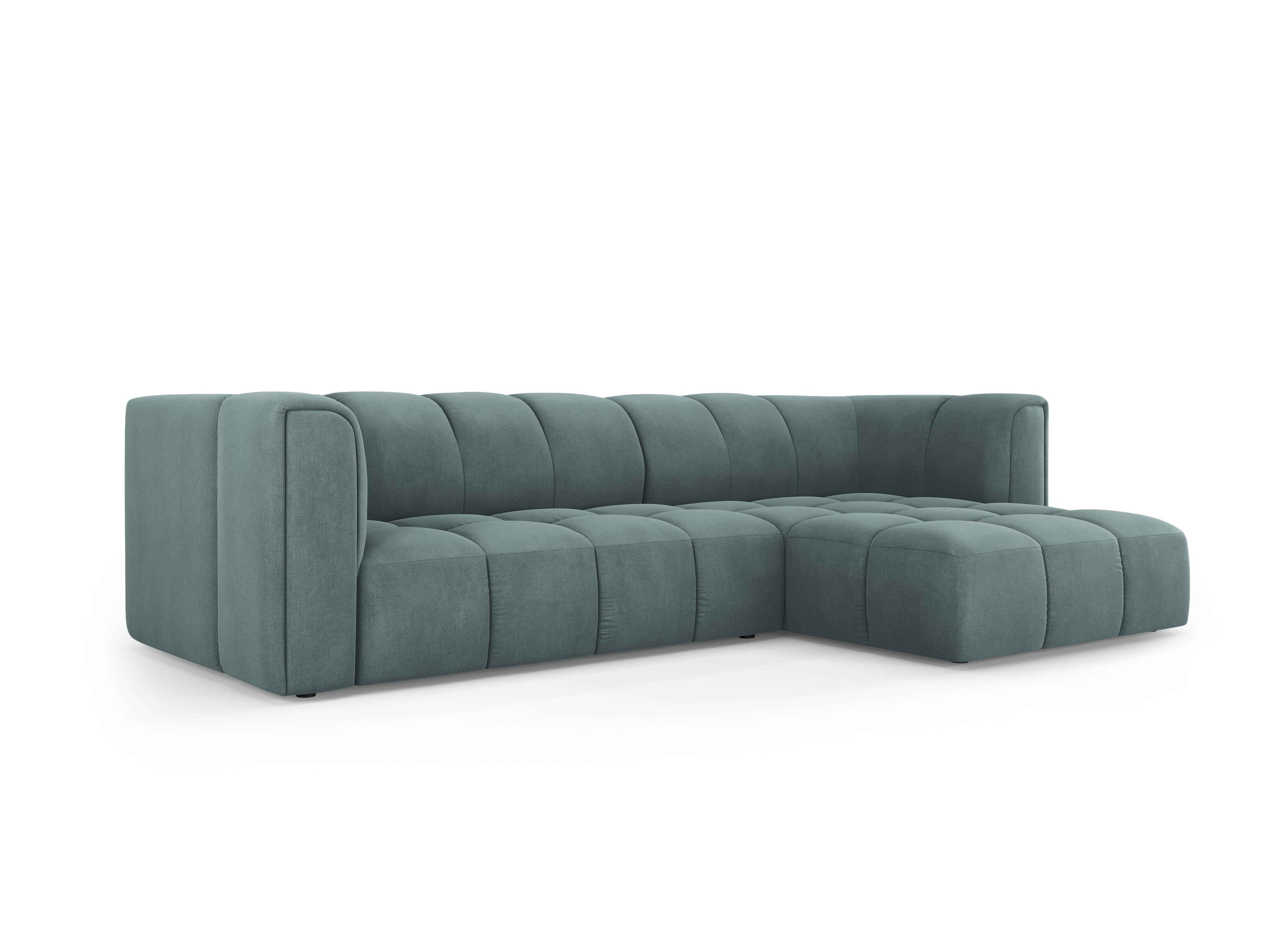 Narożnik 3-osobowy prawostronny FRANCESCA morska zieleń szenil Milo Casa Eye on Design