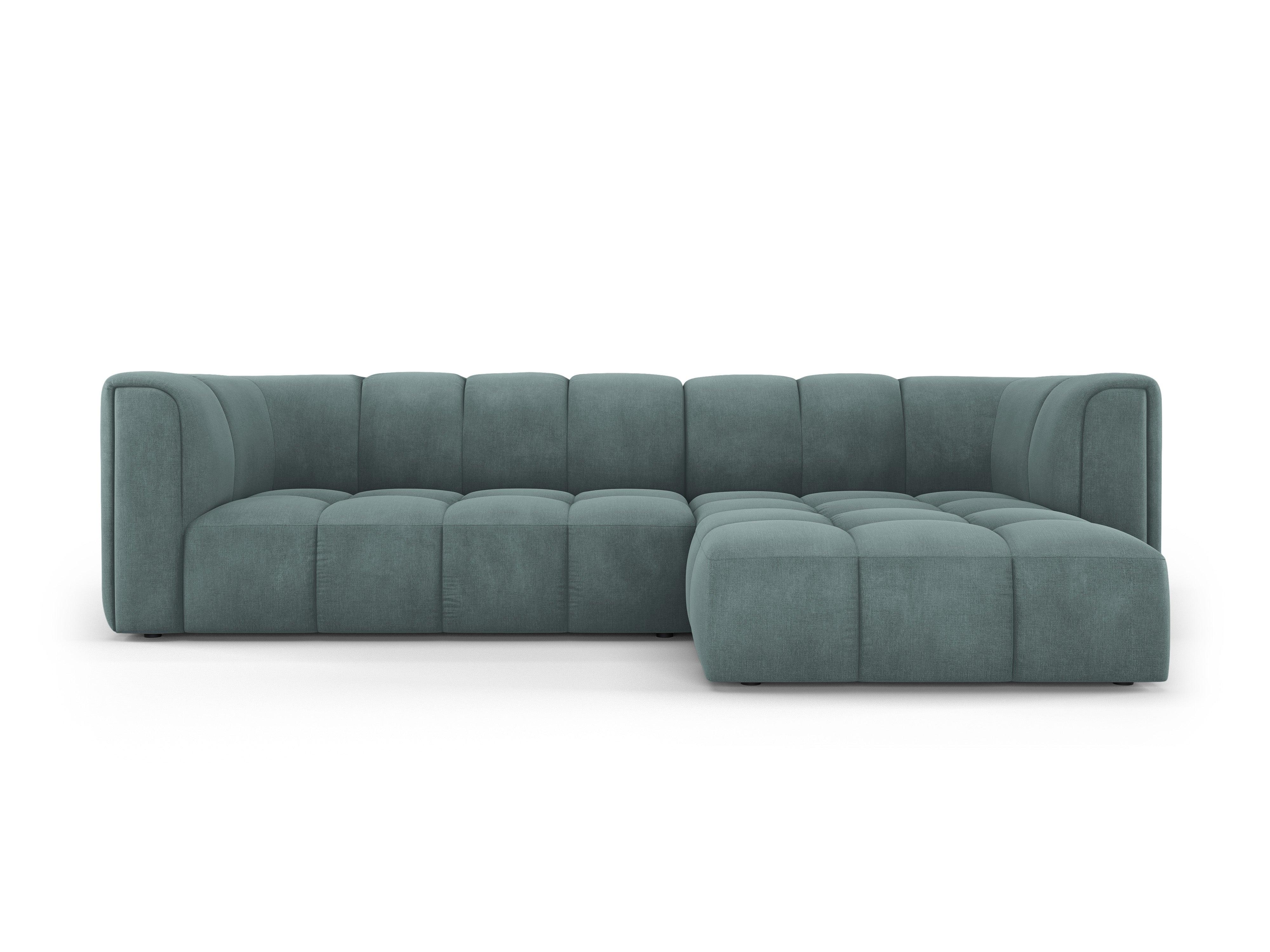 Narożnik 3-osobowy prawostronny FRANCESCA morska zieleń szenil Milo Casa Eye on Design
