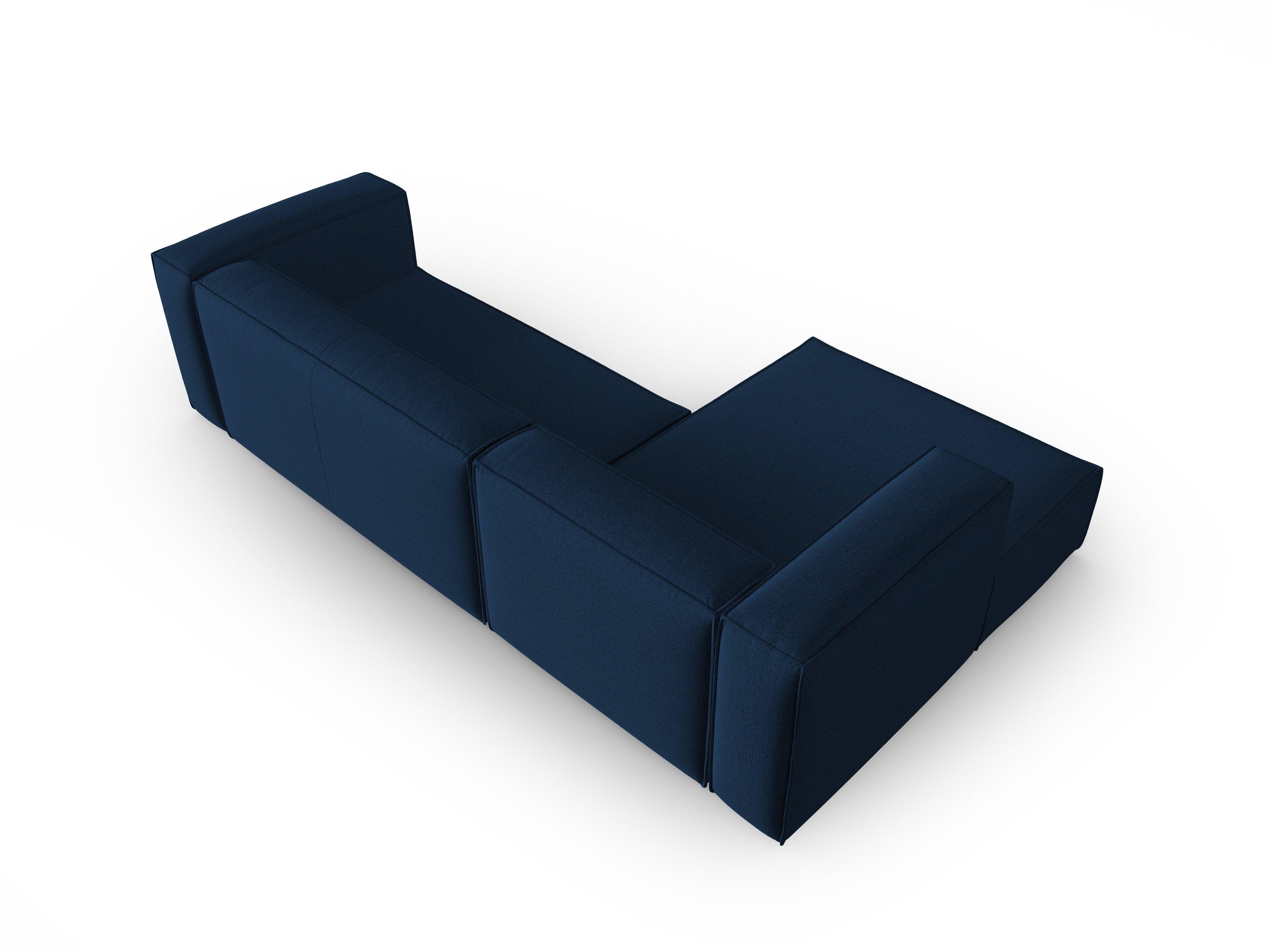 Narożnik 4-osobowy lewostronny MACKAY ciemnoniebieski boucle Cosmopolitan Design Eye on Design
