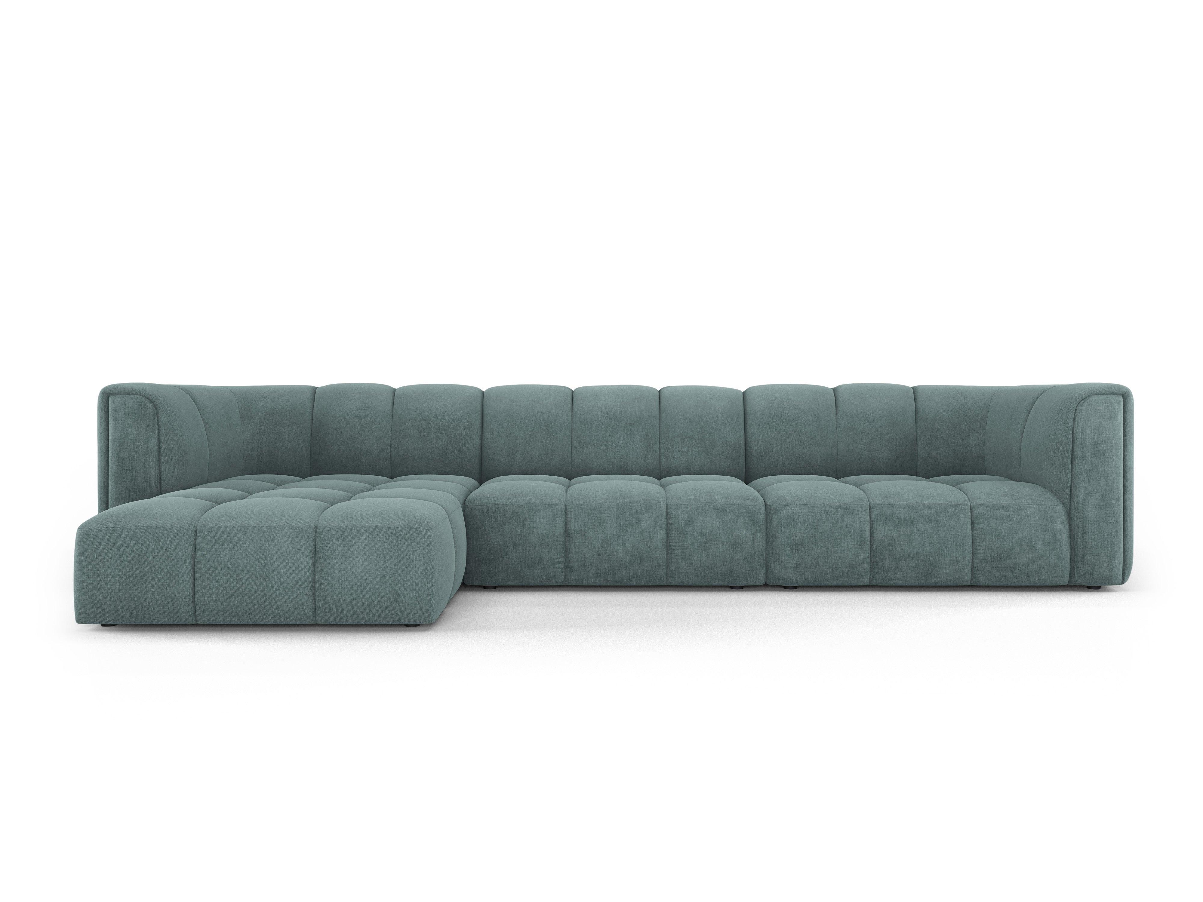 Narożnik 5-osobowy lewostronny FRANCESCA morska zieleń szenil Milo Casa Eye on Design