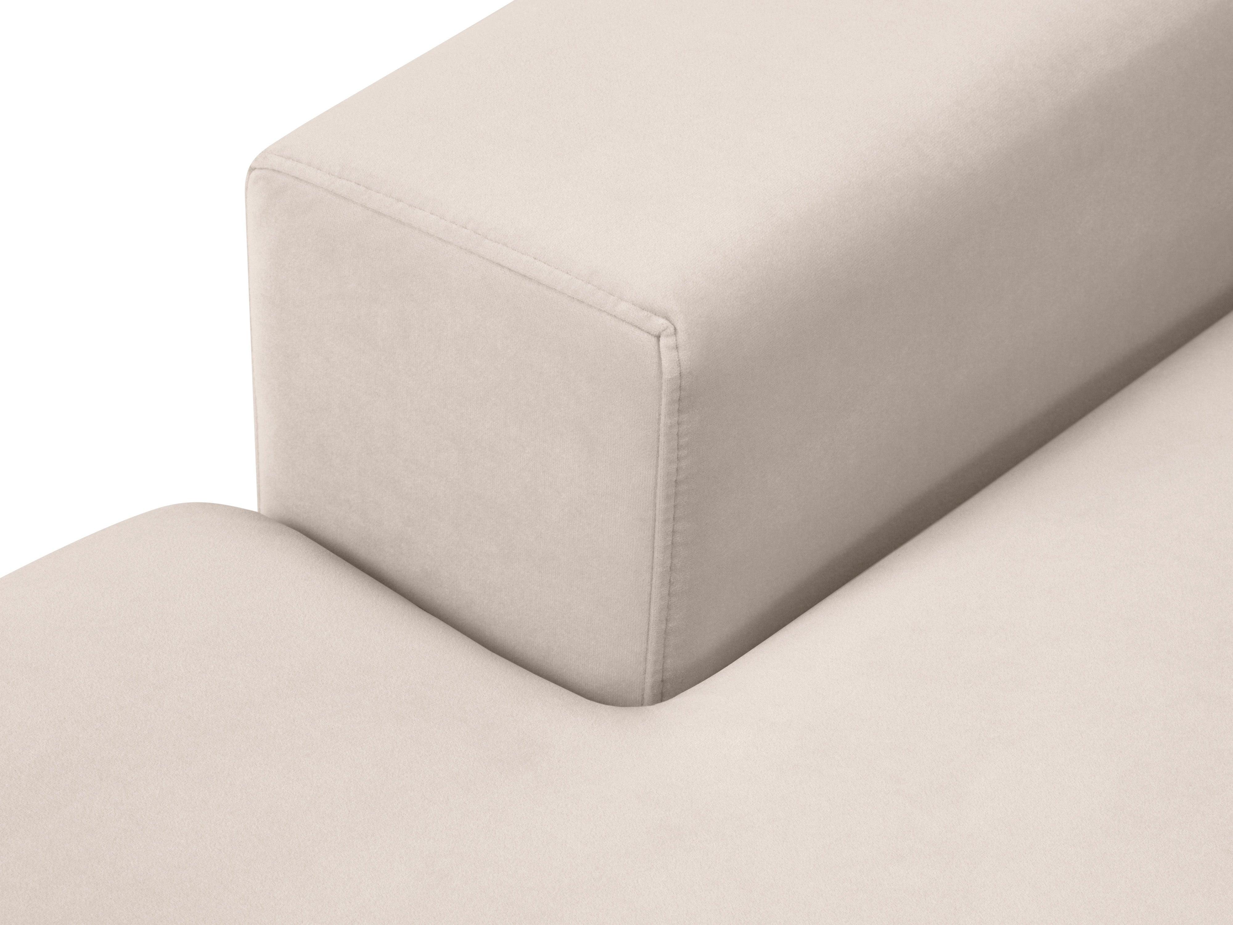 Narożnik aksamitny 5-osobowy symetryczny HEBE beżowy Mazzini Sofas Eye on Design