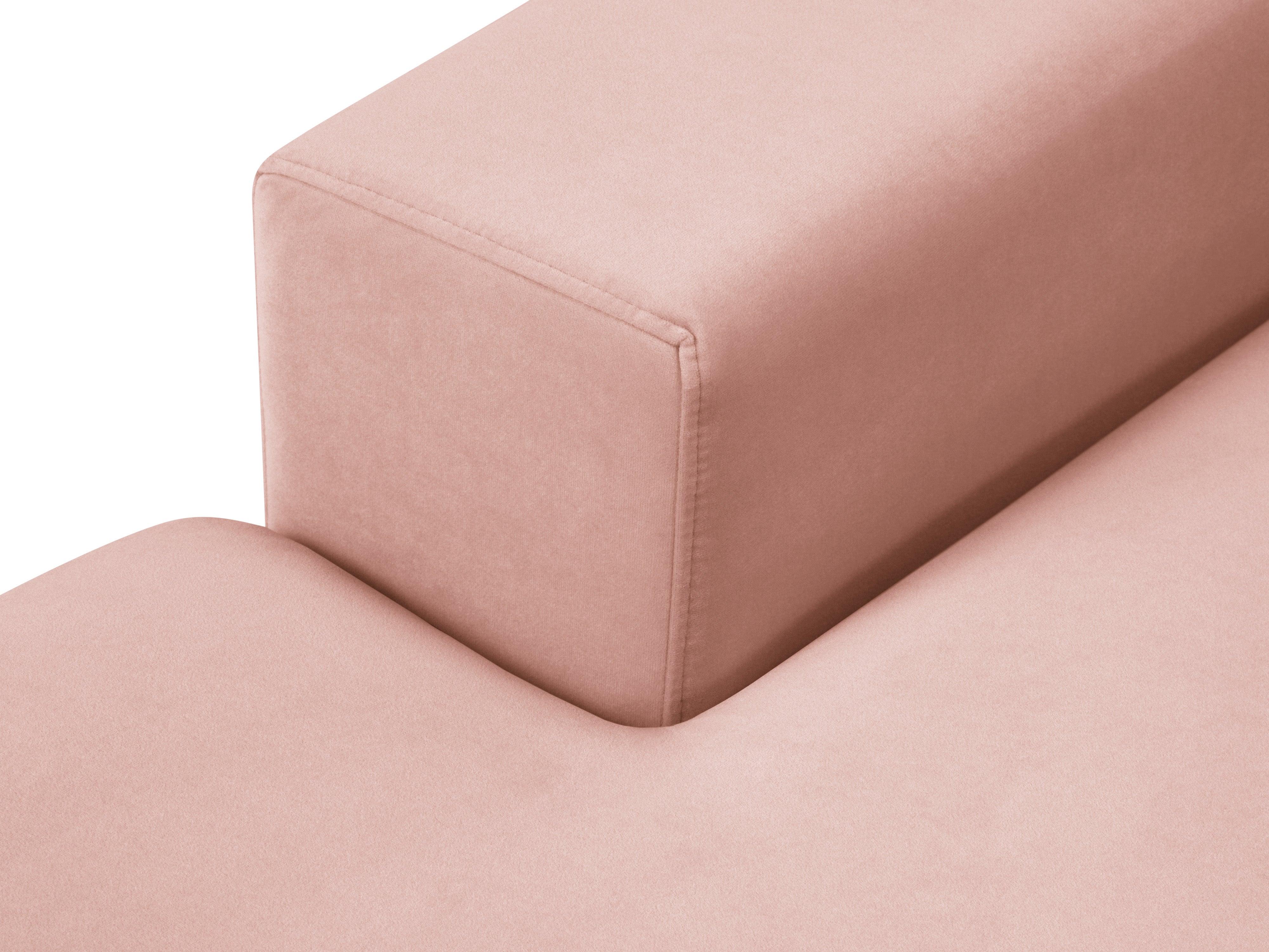 Narożnik aksamitny 5-osobowy symetryczny HEBE różowy Mazzini Sofas Eye on Design