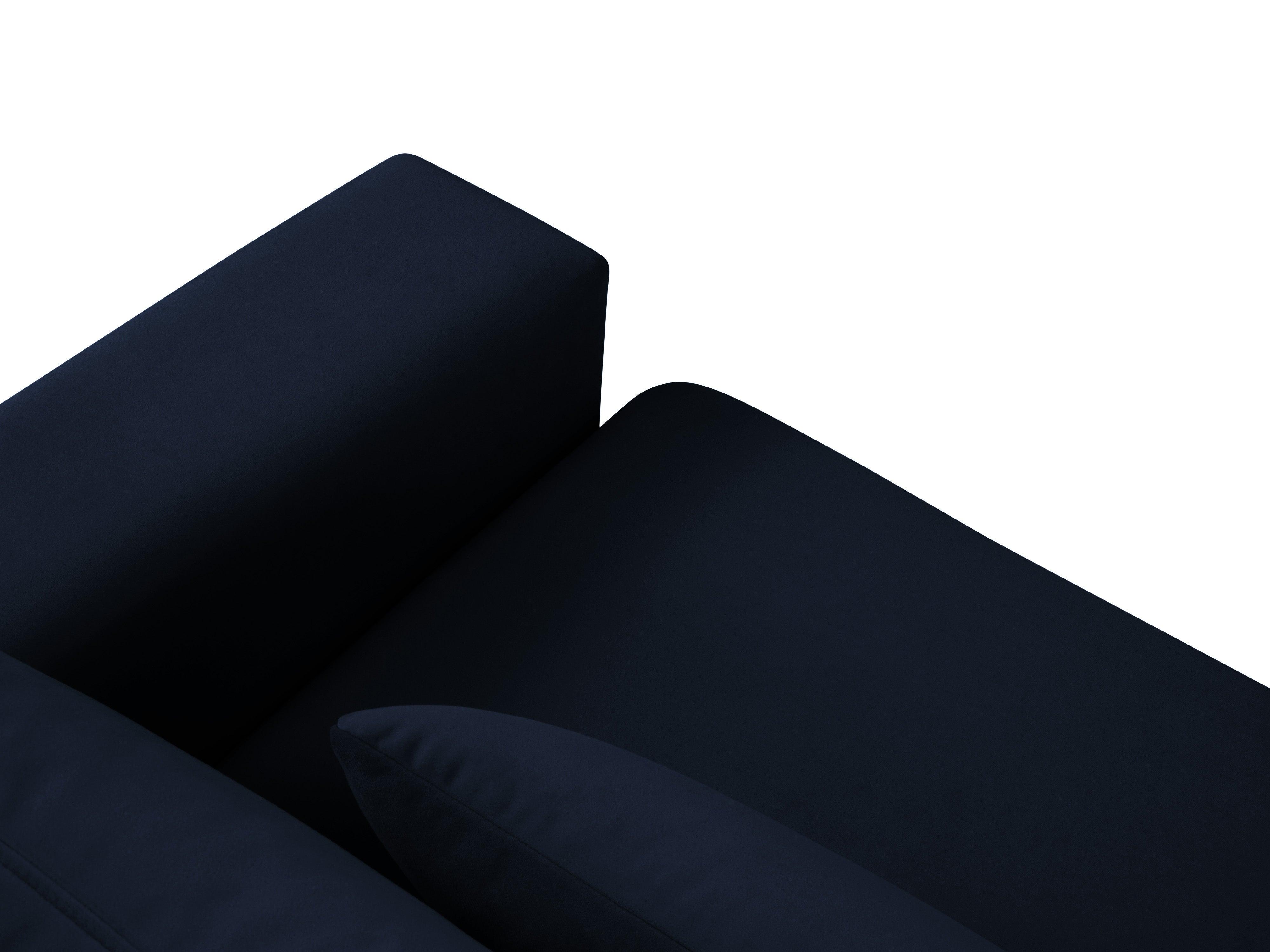 Narożnik aksamitny lewostronny HEBE granat królewski Mazzini Sofas Eye on Design