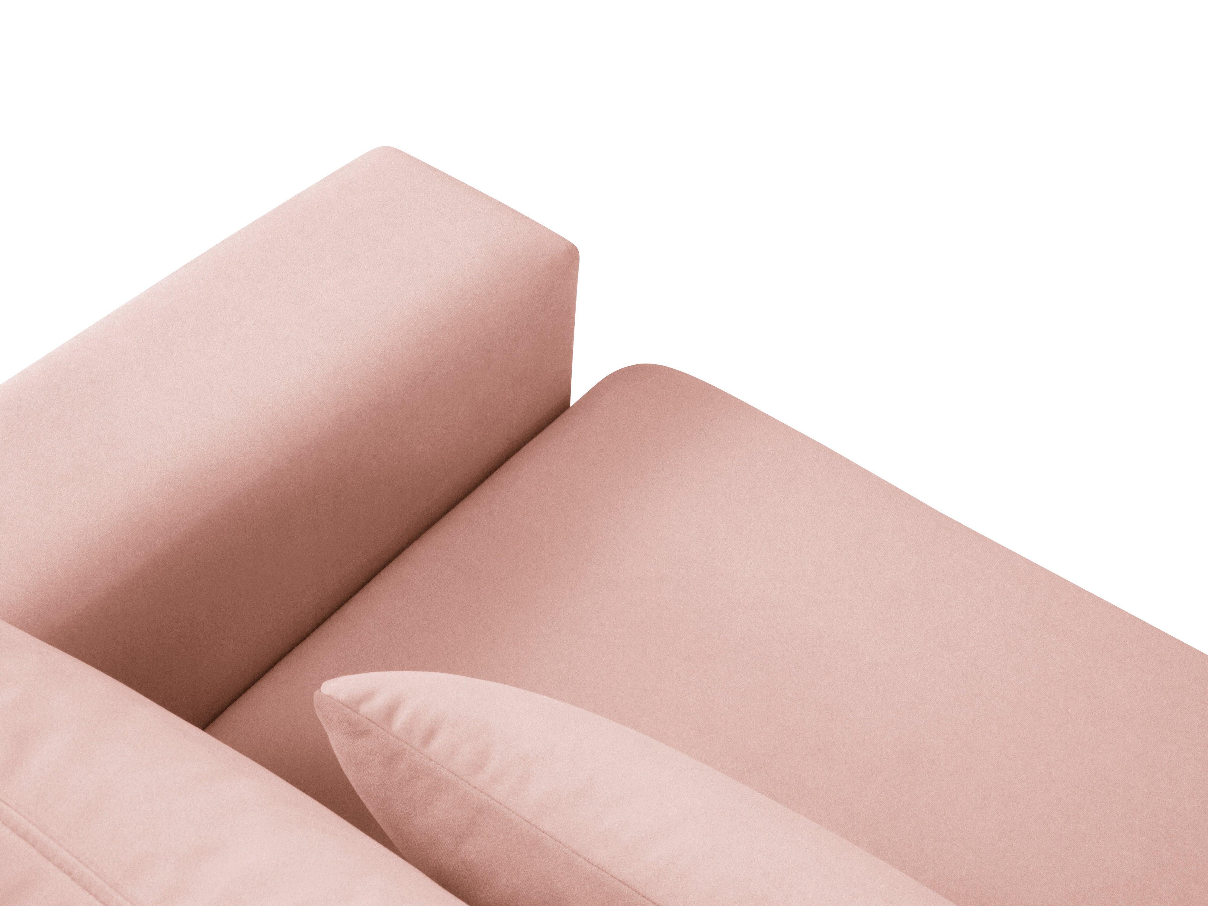 Narożnik aksamitny lewostronny HEBE różowy Mazzini Sofas Eye on Design