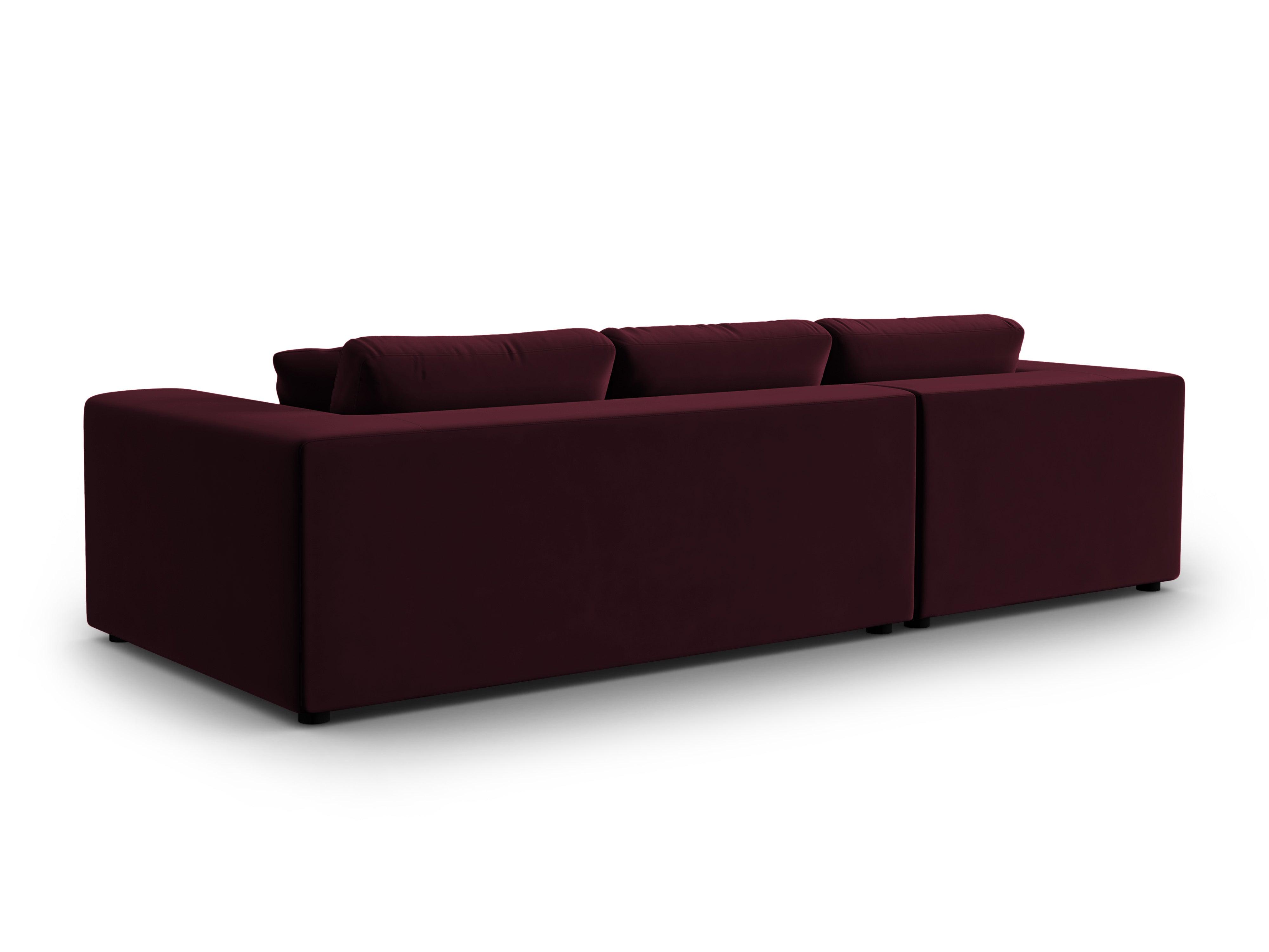 Narożnik aksamitny lewostronny TENDANCE burgundowy CXL by Christian Lacroix Eye on Design