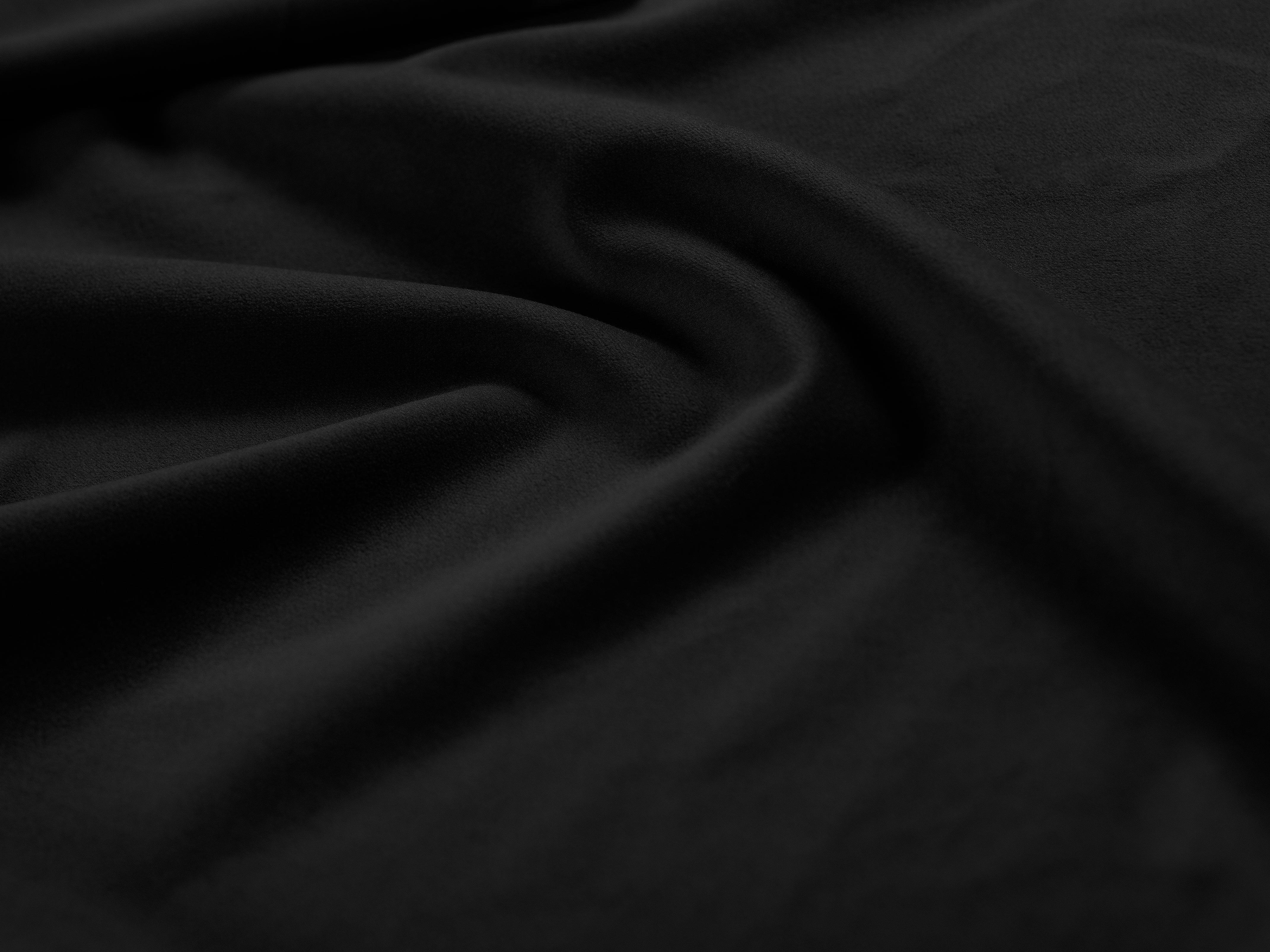 Narożnik aksamitny lewostronny z funkcją spania DENEB czarny Windsor & Co Eye on Design