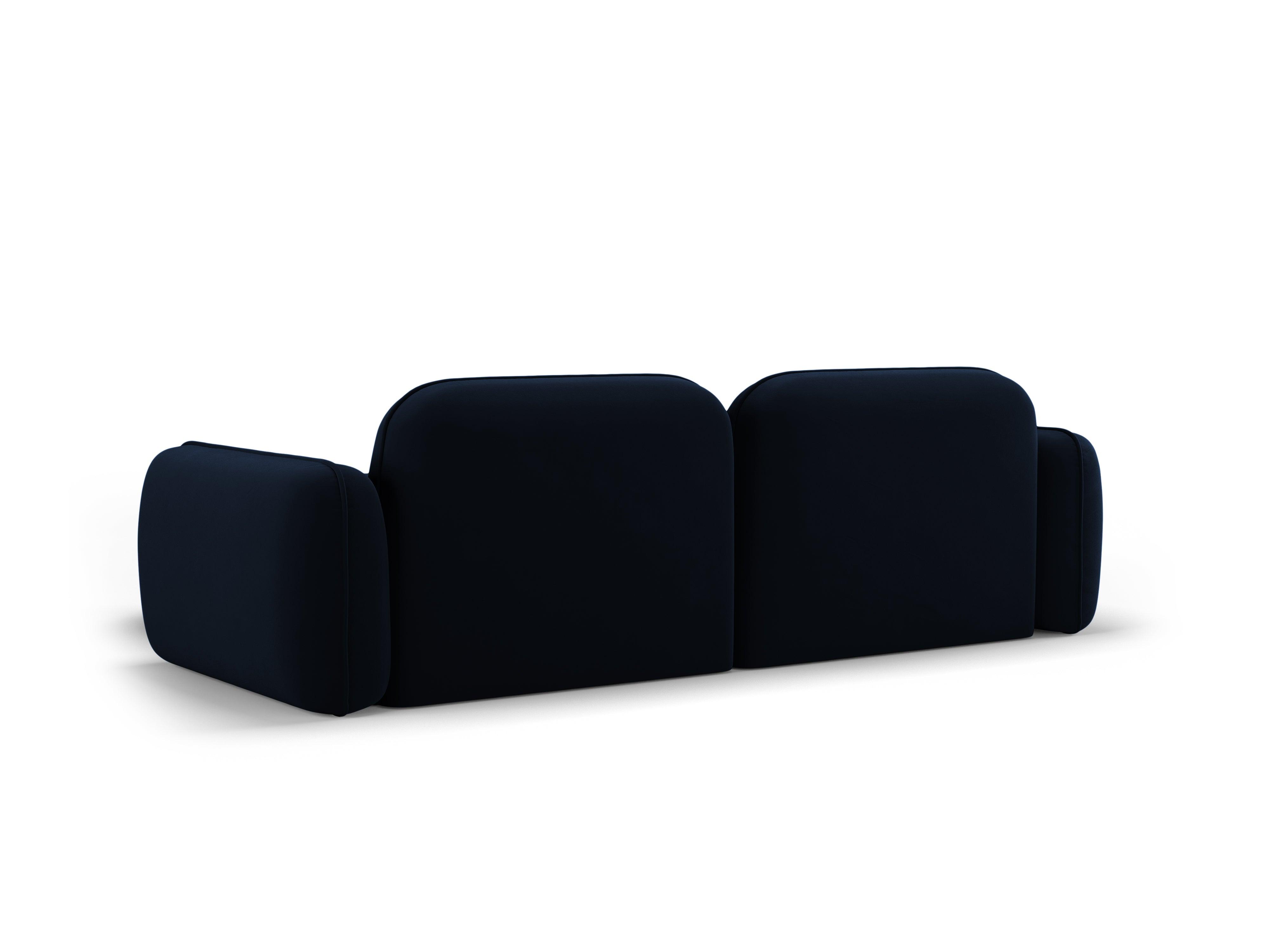 Narożnik modułowy aksamitny prawostronny 3-osobowy SYDNEY granat królewski Cosmopolitan Design Eye on Design